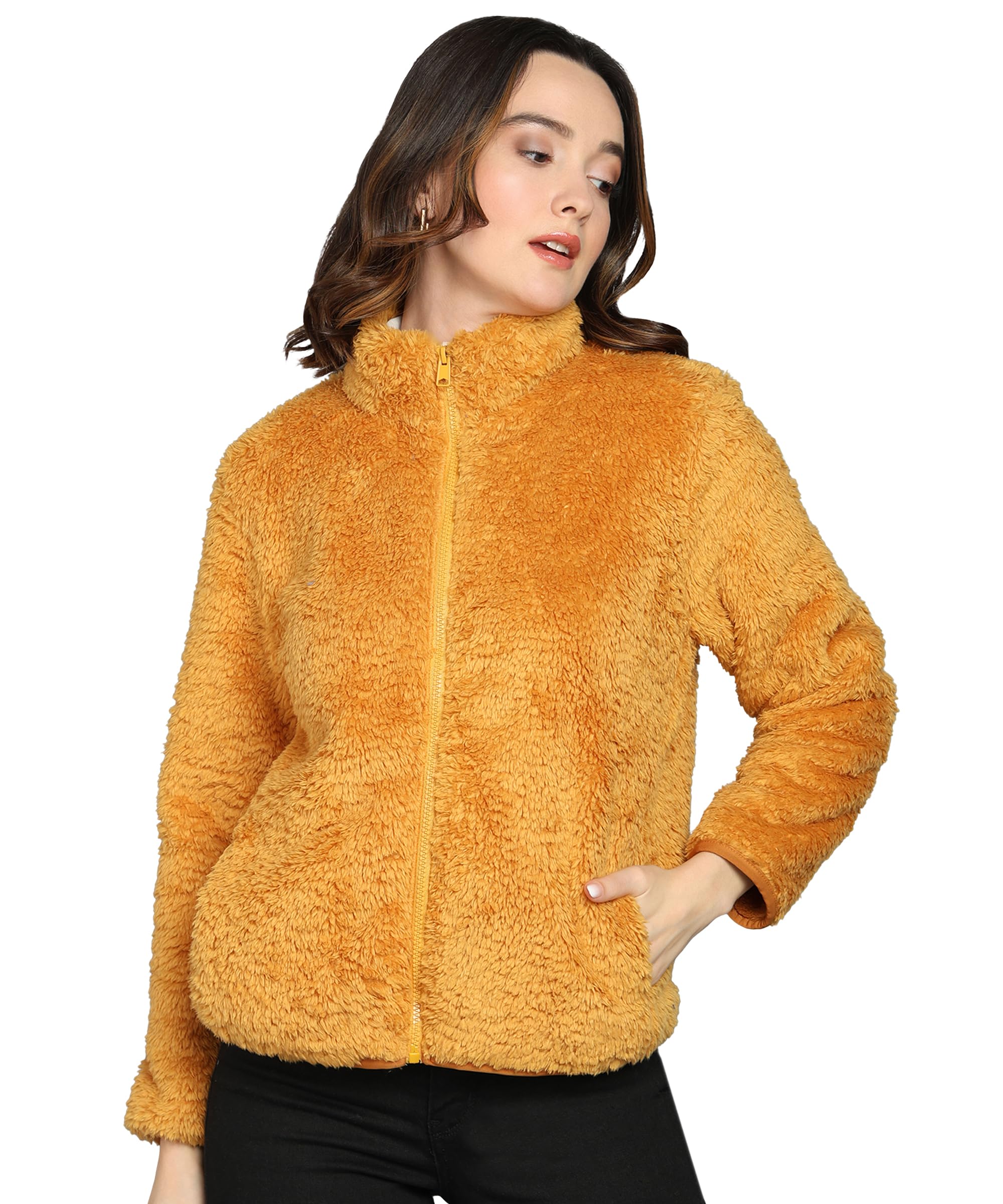 Alan Jones Women's Yellow Fleece Jacket