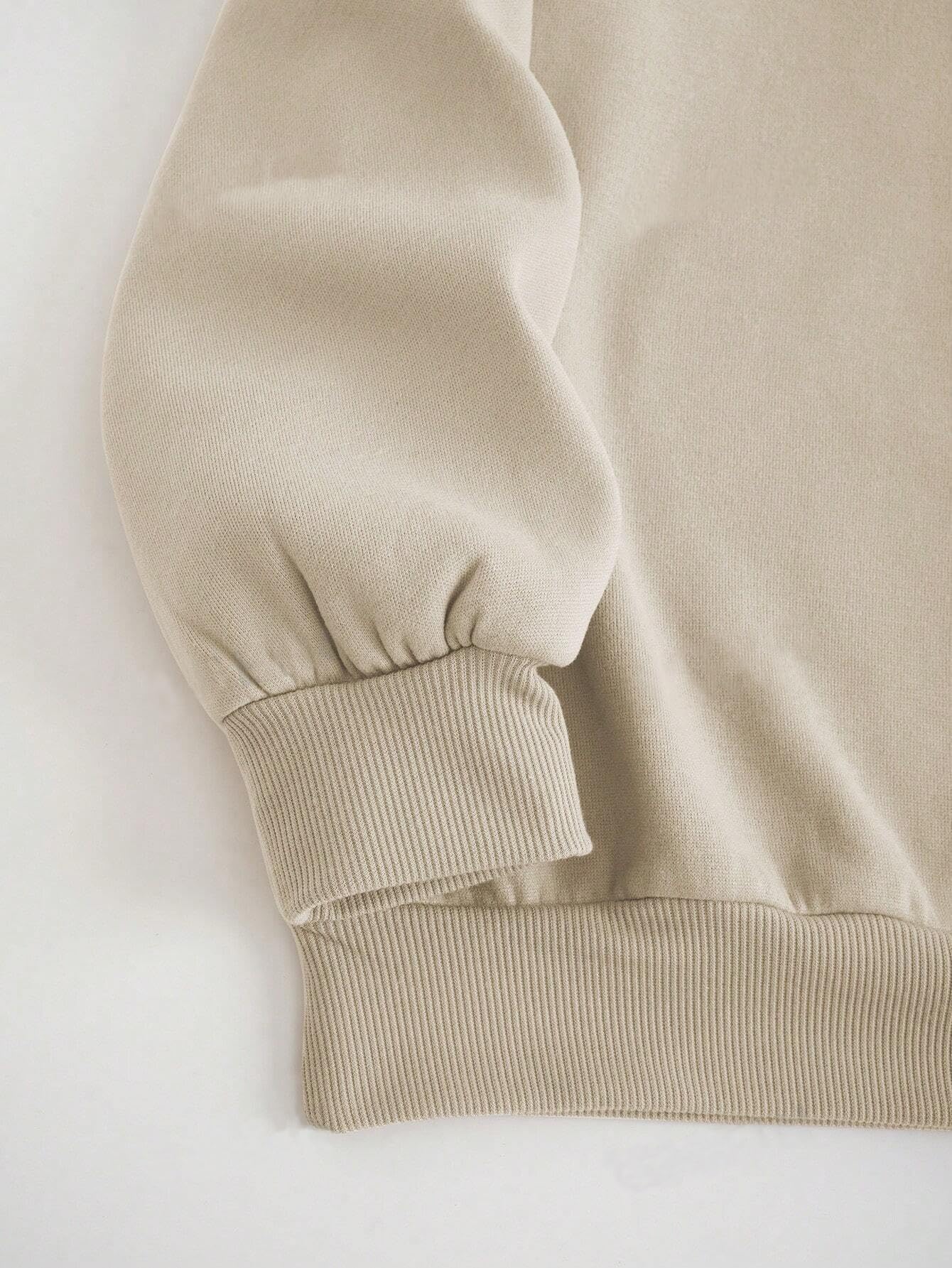 TAGAS Women's Fleece Sweatshirt - Beige - Image 5