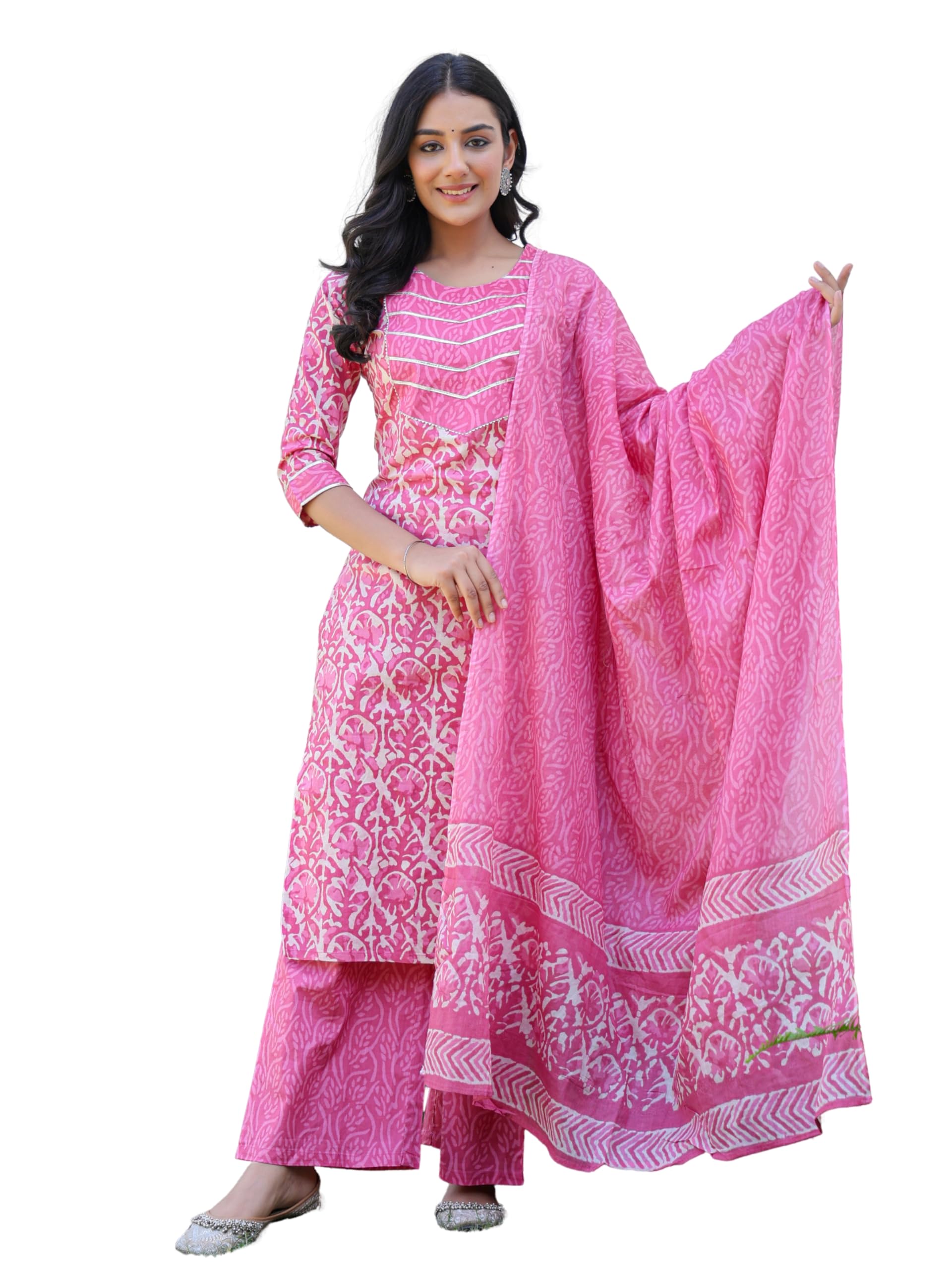 Amayra Women's Cotton Printed Kurta Set