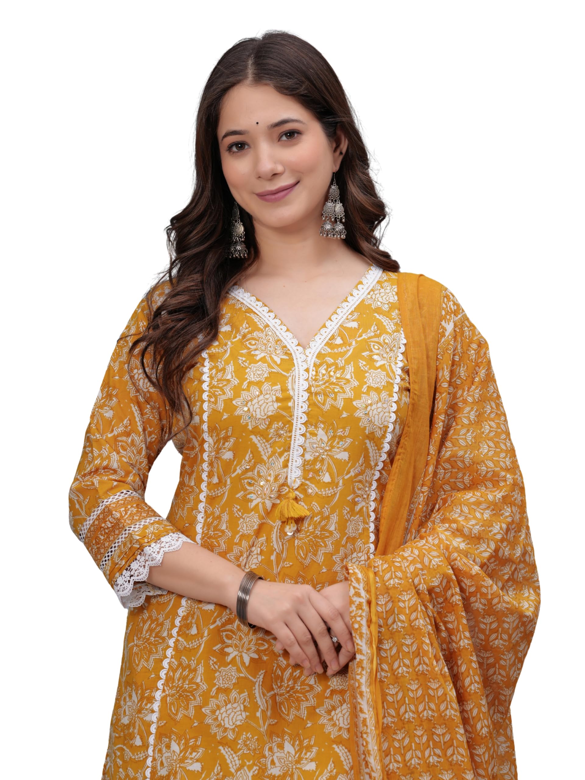Amayra Women's Cotton Printed Kurta Set