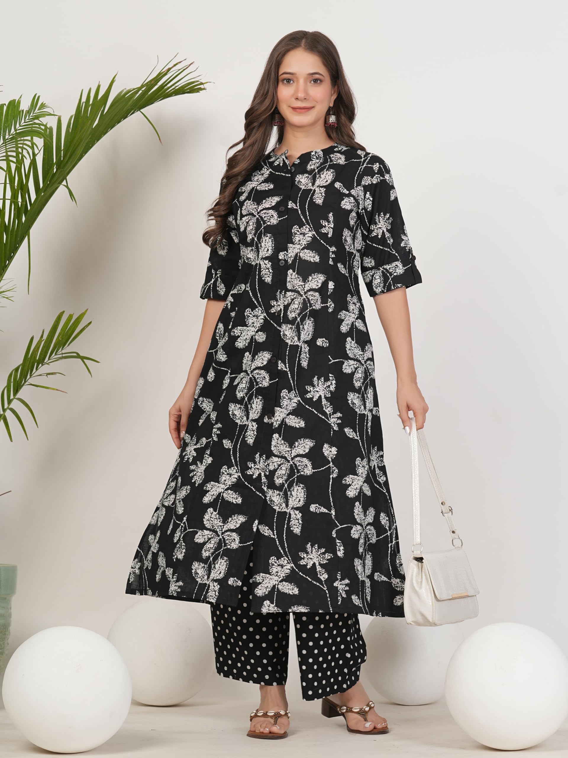 rytras Women's Cotton Printed Kurta Set - Image 3