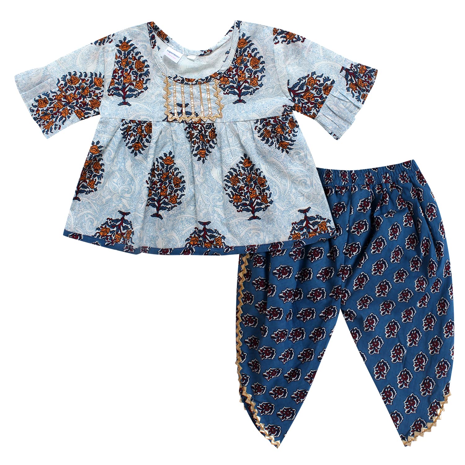 superminis Baby Girls Jaipuri Printed Kurti