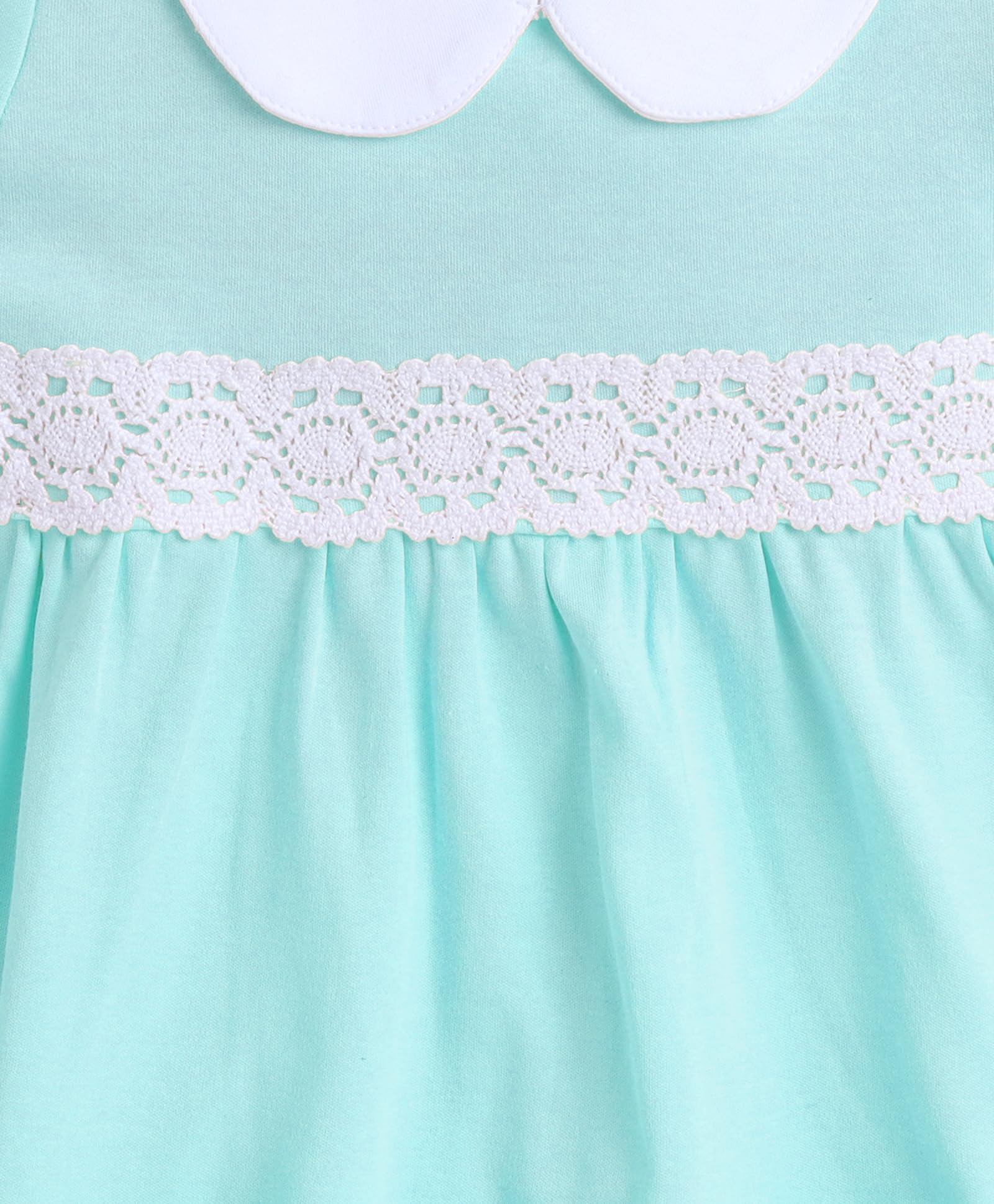 BUMZEE Girls Mint Green Cotton Frock - Image 3