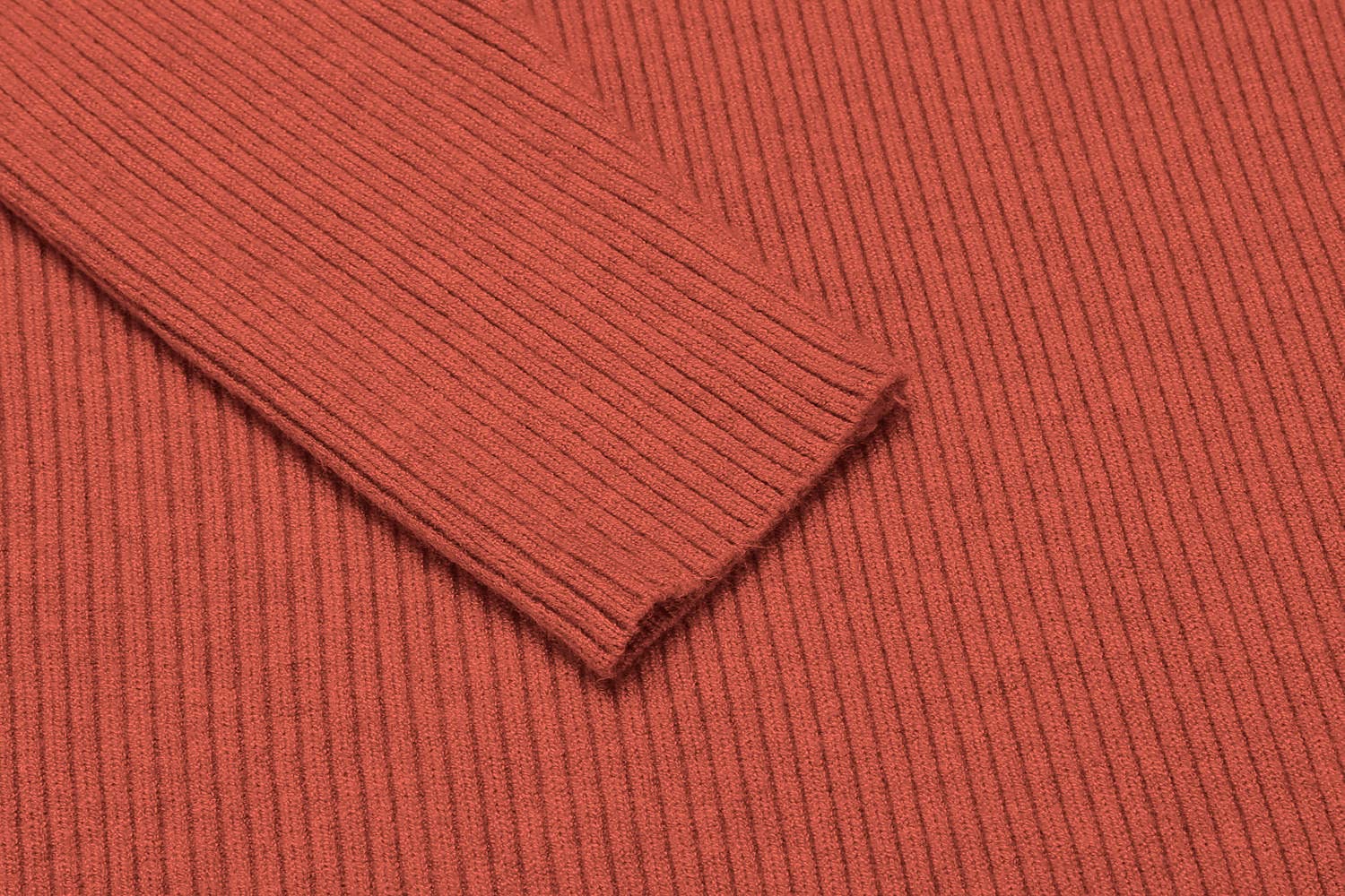 NORTHWIND Men High Neck Cotton T-Shirt - Rust - Image 4