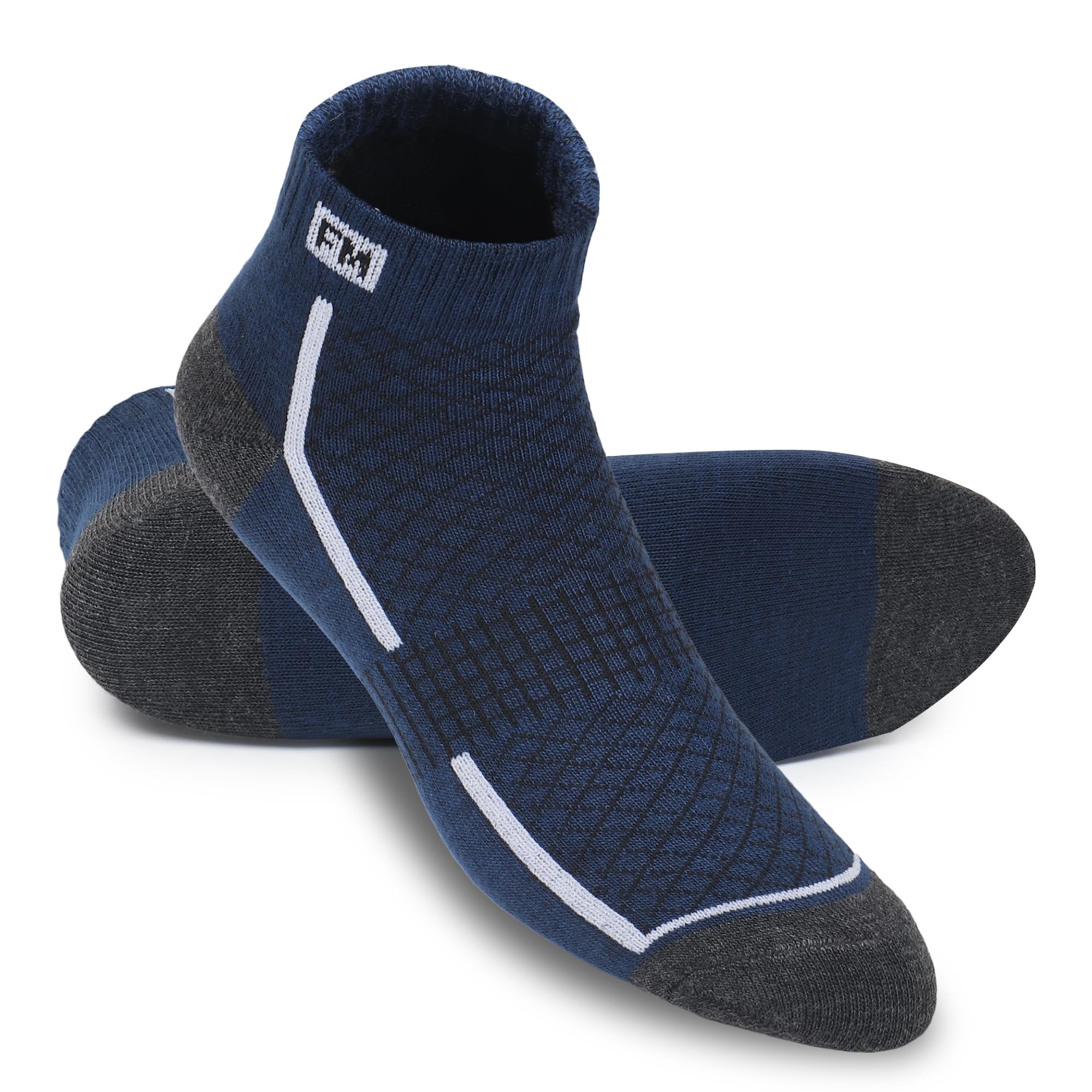 Fitness Mantra Athletic Sneaker Socks - Cotton Ankle Length - Image 2