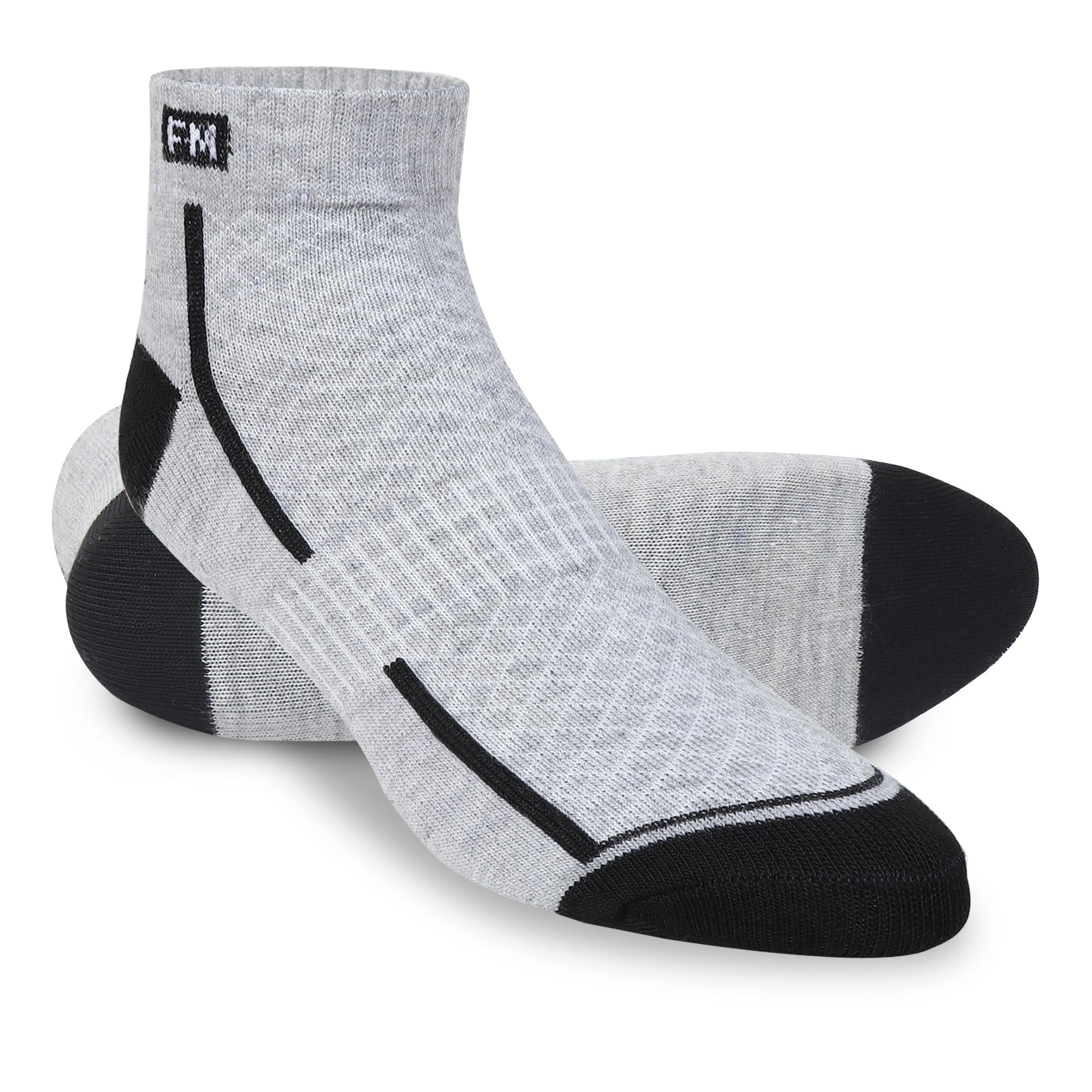 Fitness Mantra Athletic Sneaker Socks - Cotton Ankle Length - Image 3