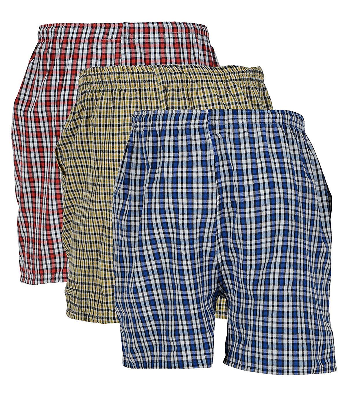 DIGITAL SHOPEE Men's Cotton Boxers - Multicolour Plaid - Image 2