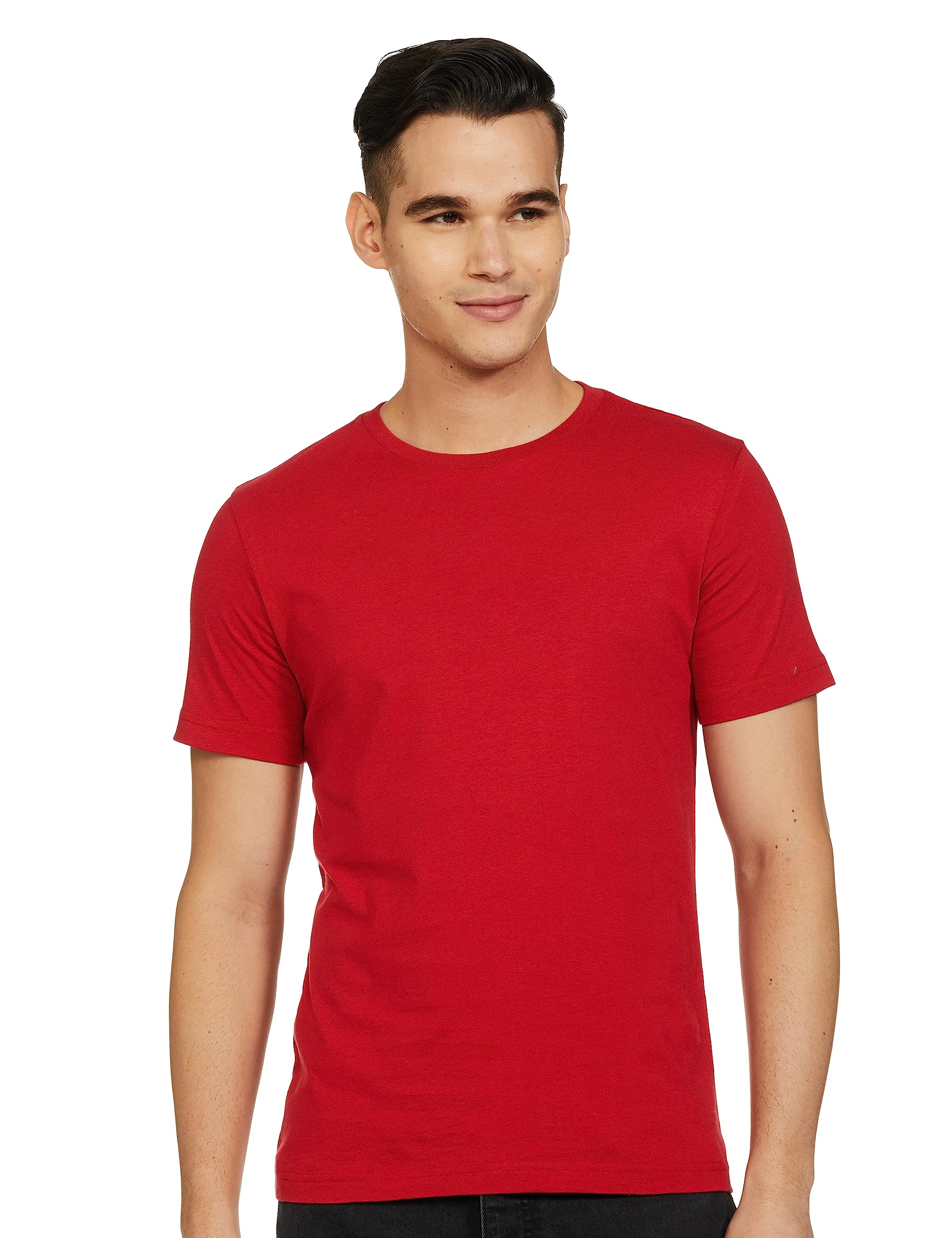 Amazon Men Cotton T Shirt Round Neck Half Sleeve
