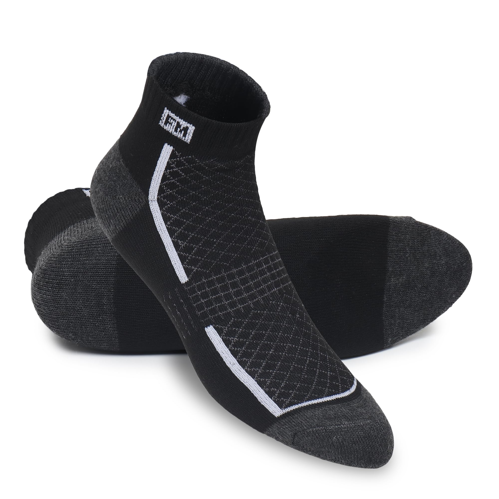Fitness Mantra Athletic Sneaker Socks - Cotton Ankle Length - Image 4