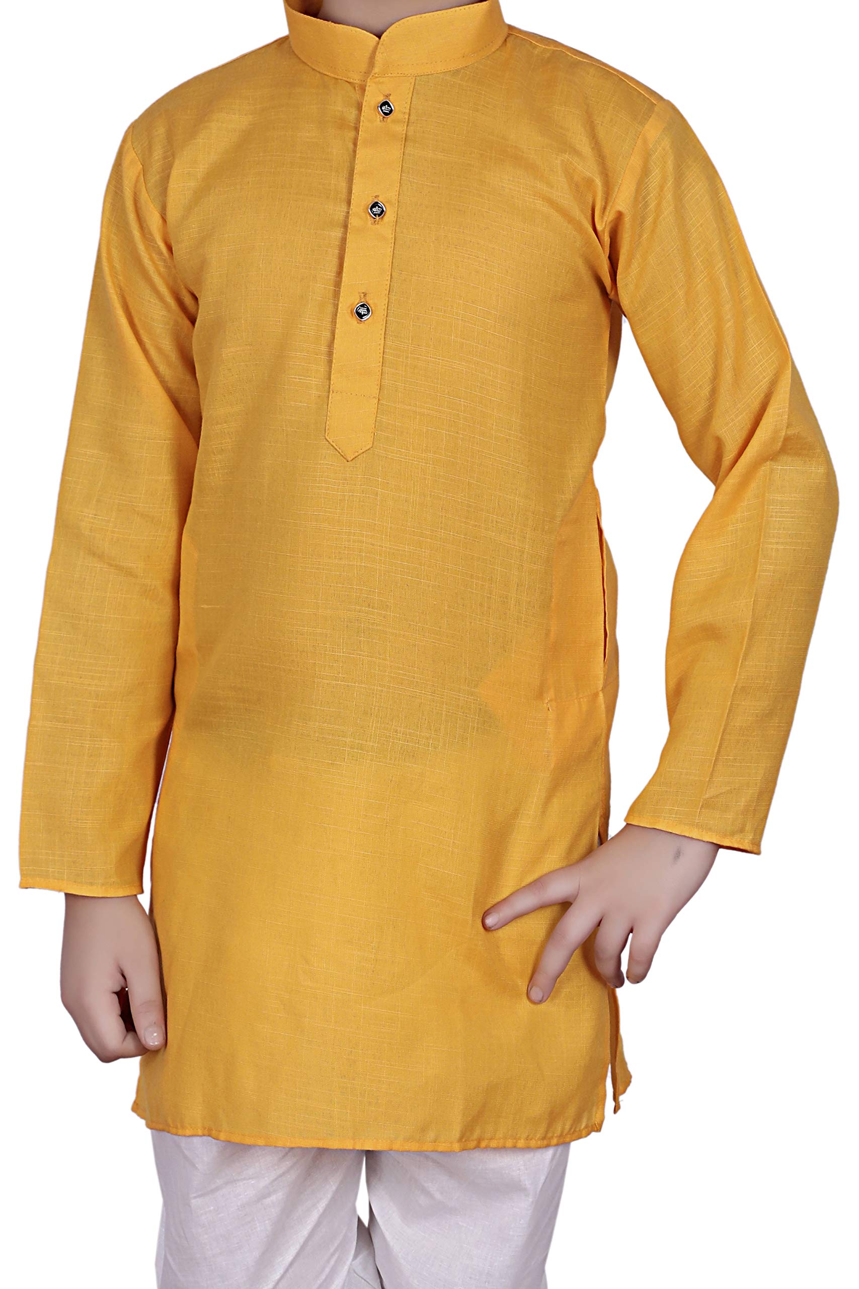 Pro-Ethic Kids Kurta Pyjama Set - Yellow - Image 3