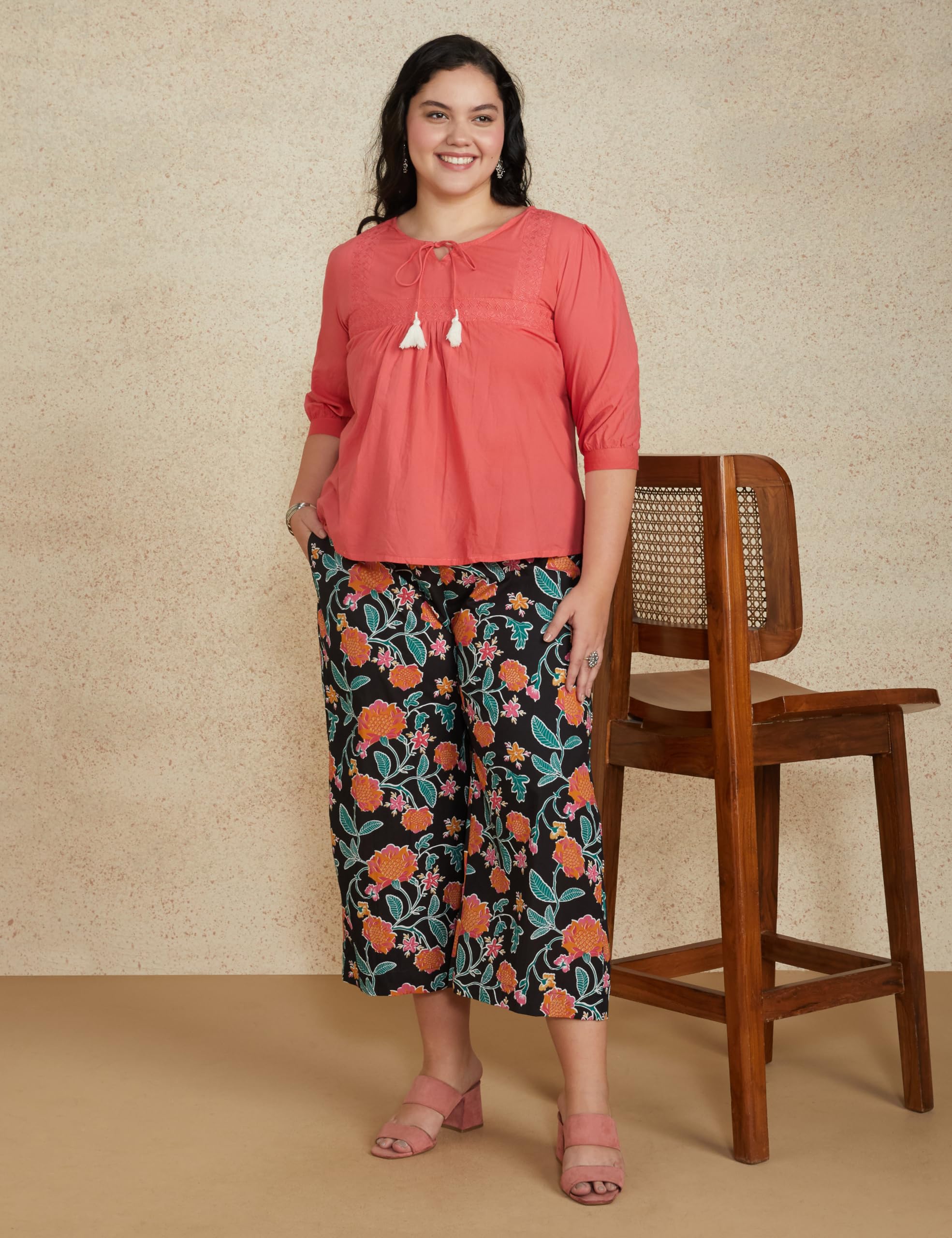 Myx Women's Loose Fit Palazzo - Black - Image 5