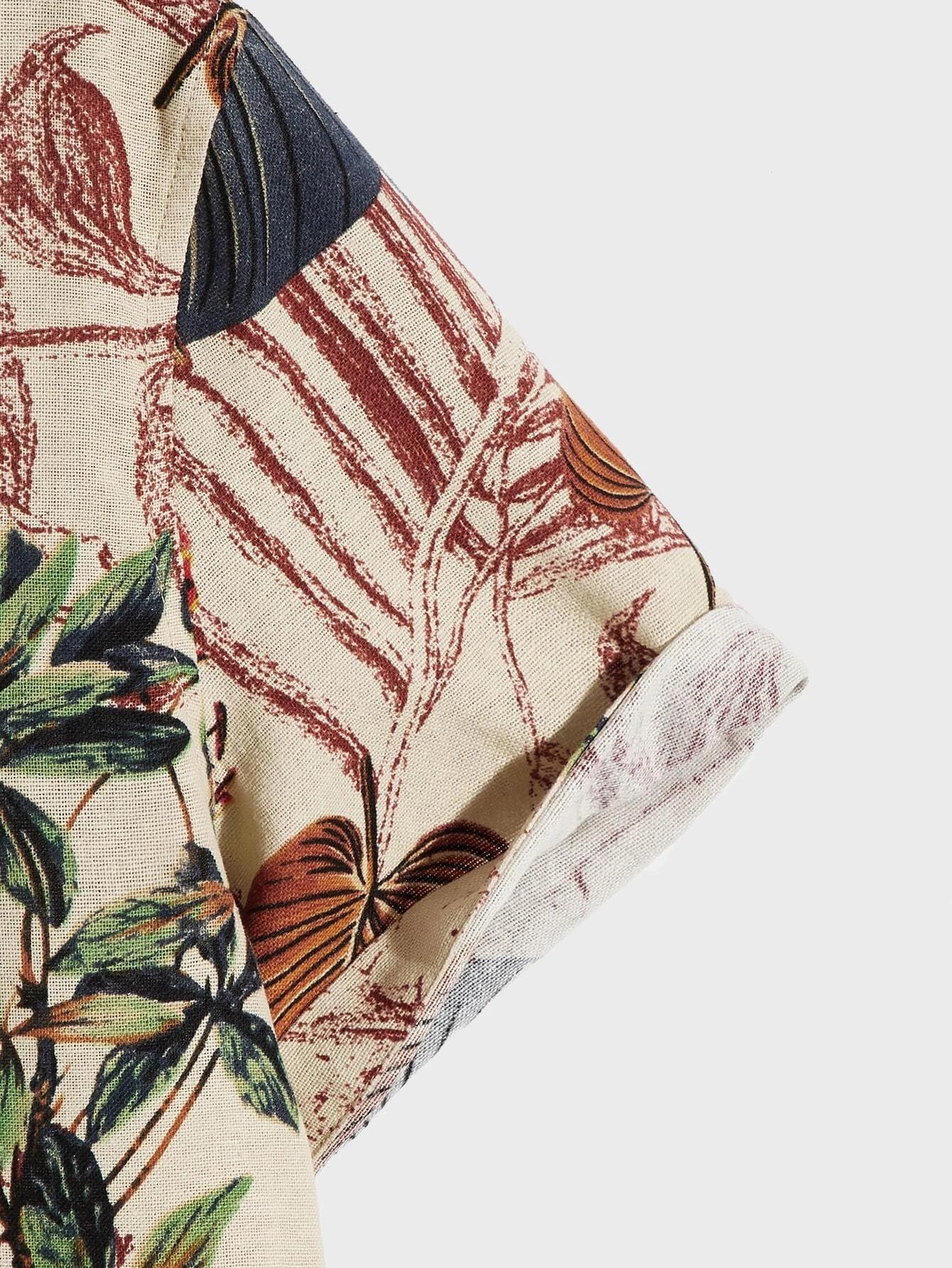 TAGAS Boys Tropical Shirt - Cream - Image 5