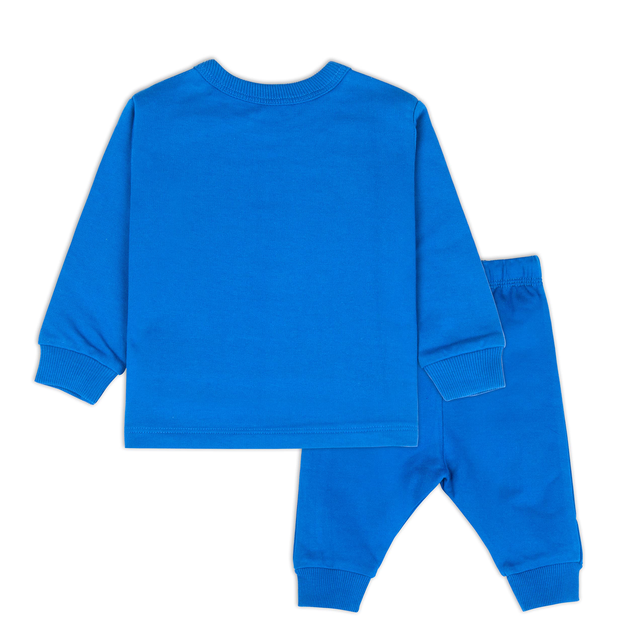 Blue Polar Bear Cotton Fleece Clothing Set for Baby - Image 2
