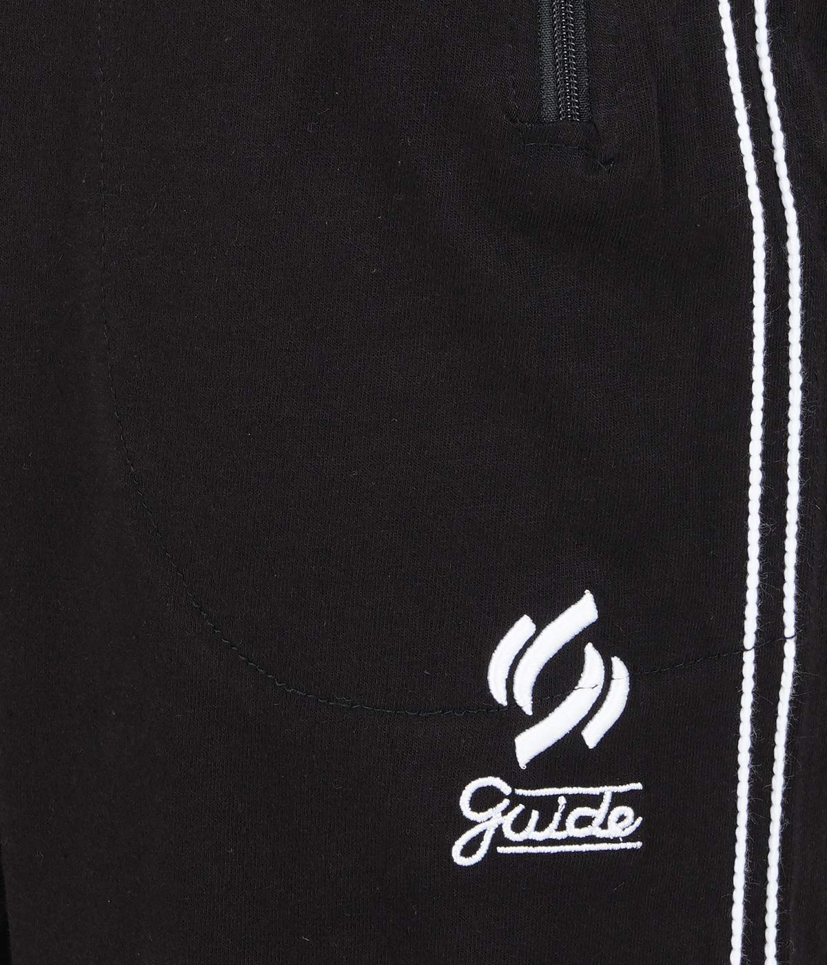 Men's Cotton Capri Shorts - Gray & Black - Image 5