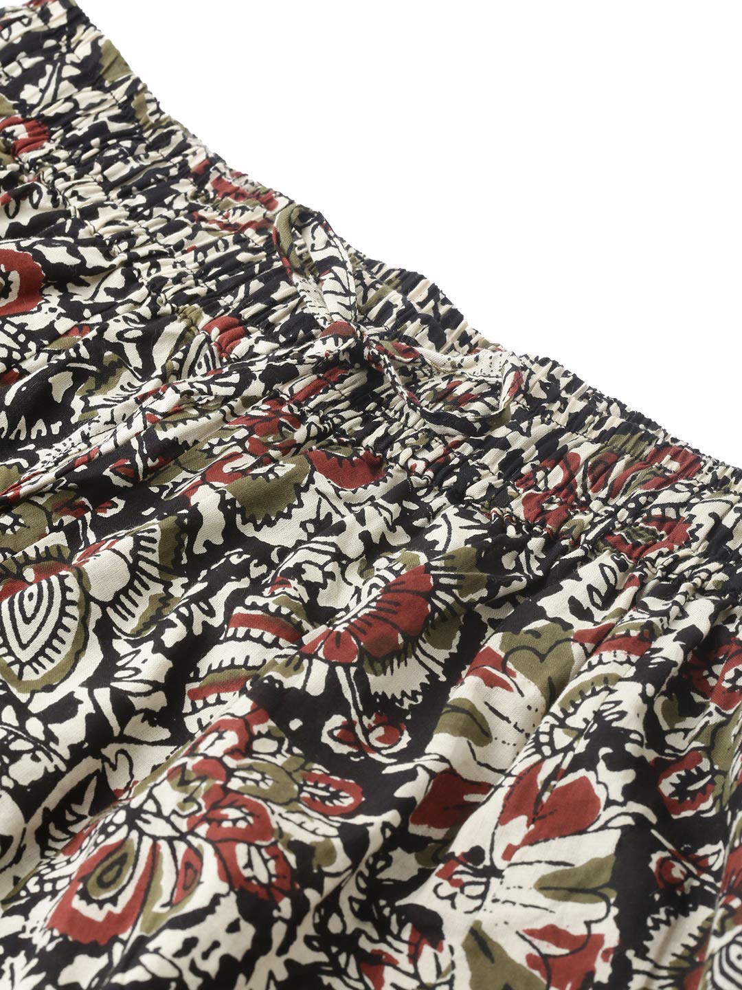 Maroon Cotton Slub Kurta Palazzo Set for Women - Image 4