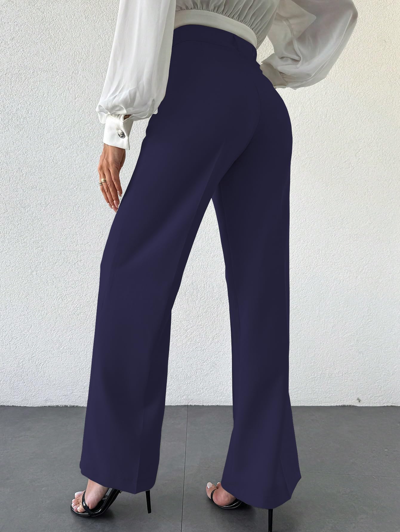 Navy Blue Trousers for Women - Image 2