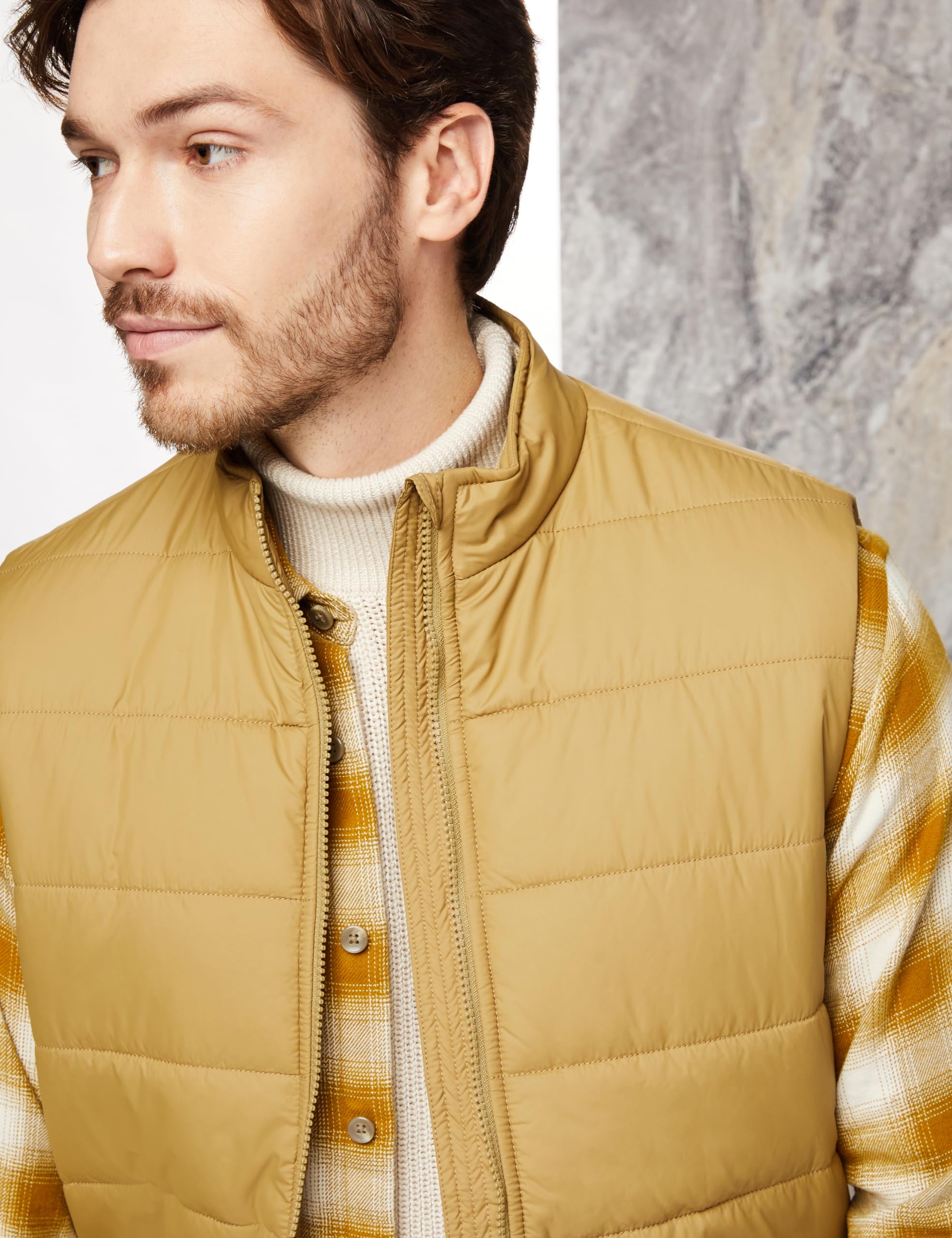 Symbol Men Gilet Camel - Image 4