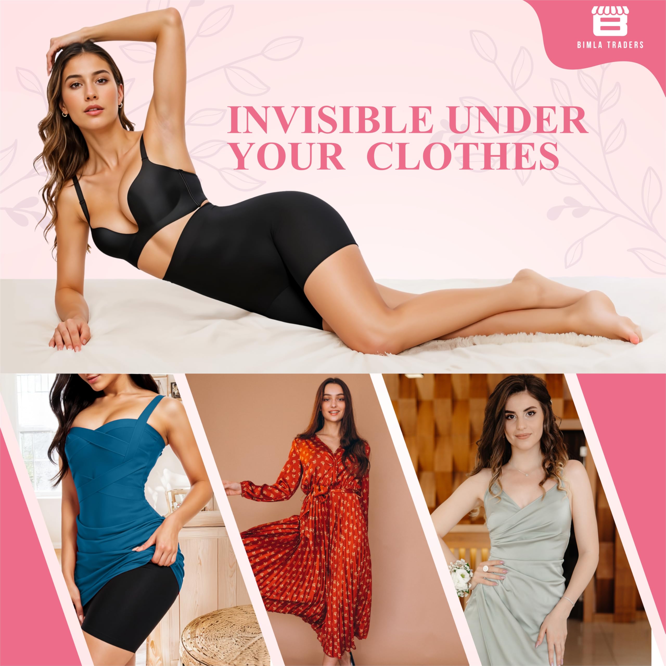 Btag High Waist Tummy Control Shapewear Shorts - Image 4