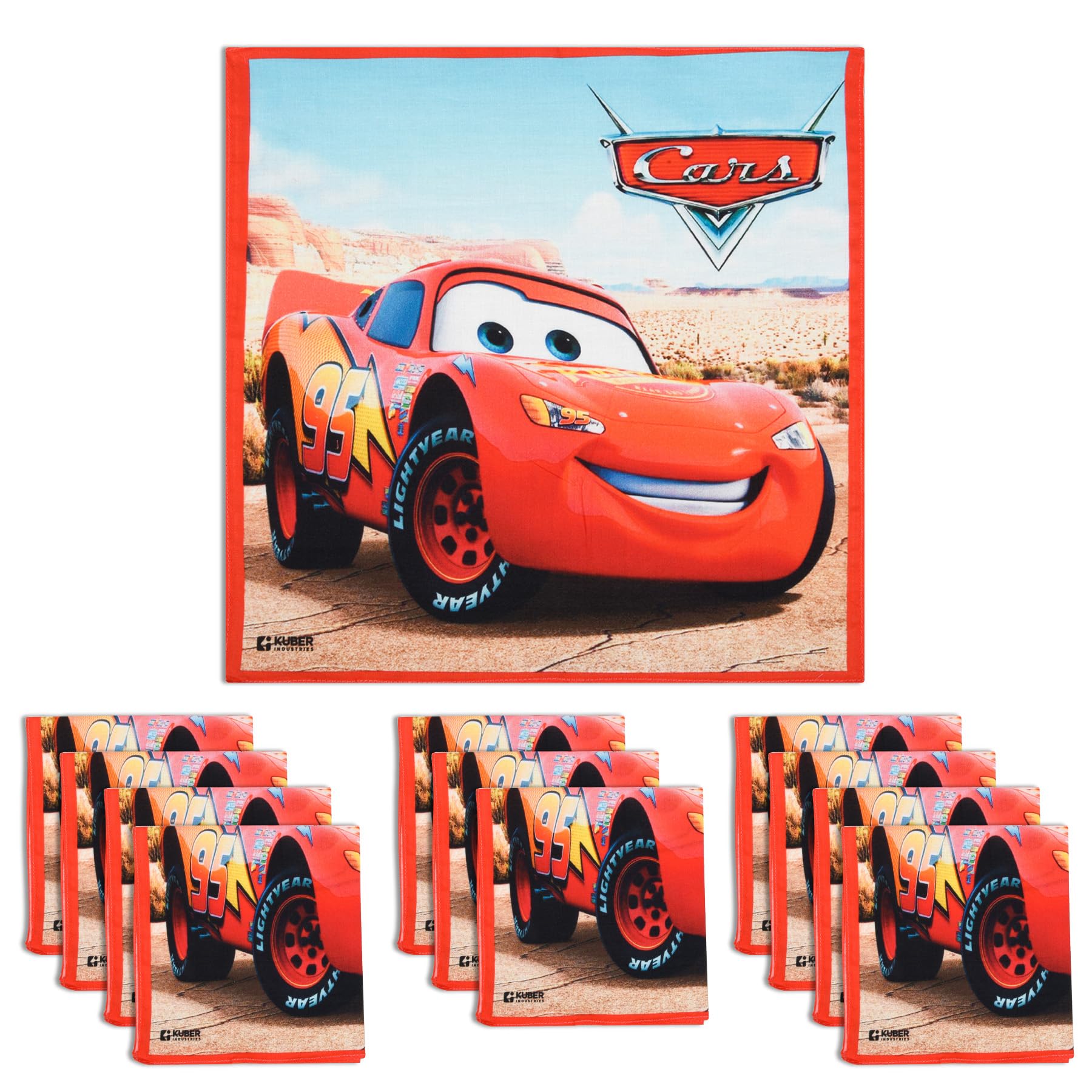 Disney Cotton Handkerchiefs for Boys & Girls - Red