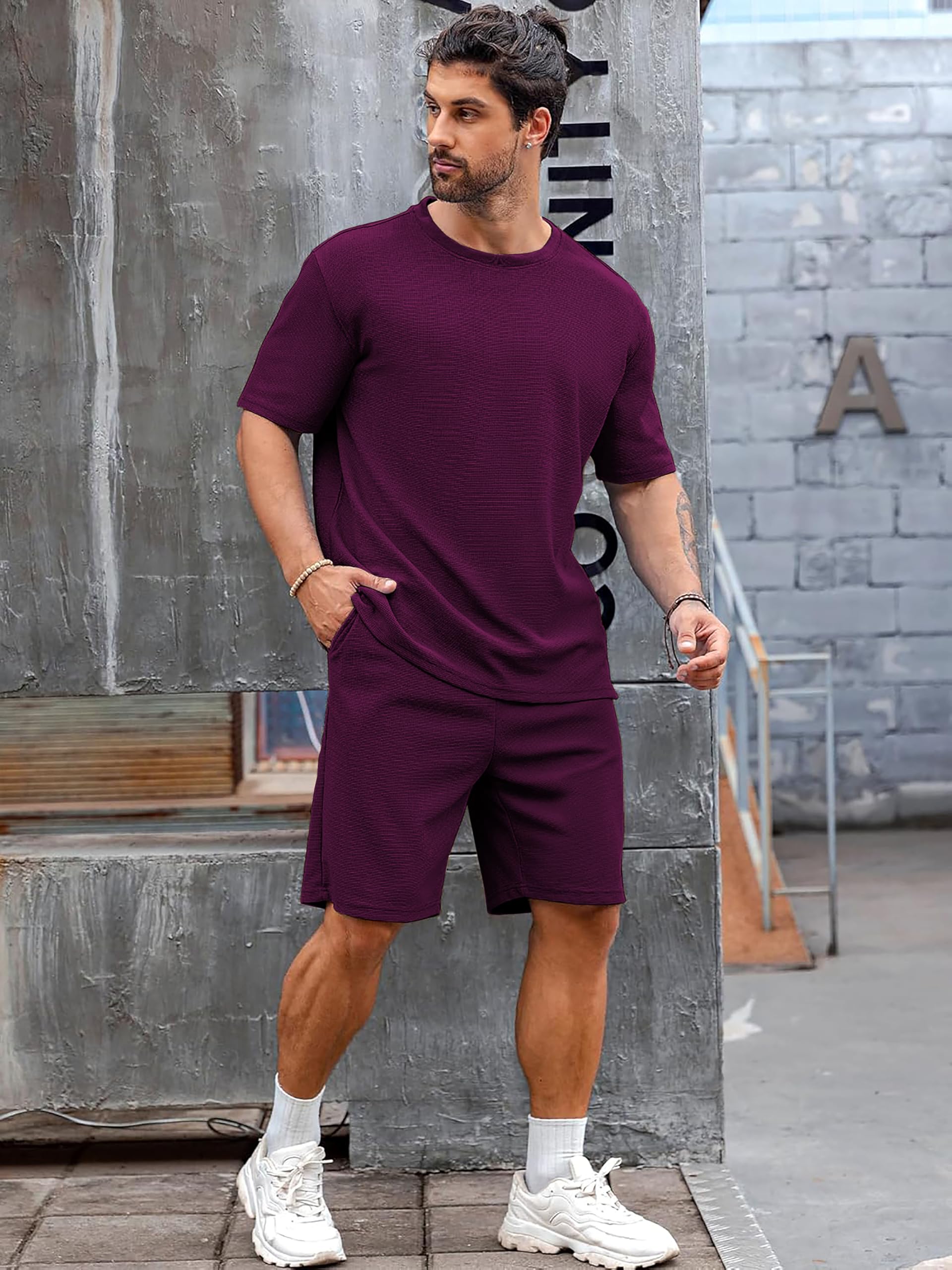 Vogaan Men's Purple Pyjama Set - Image 3