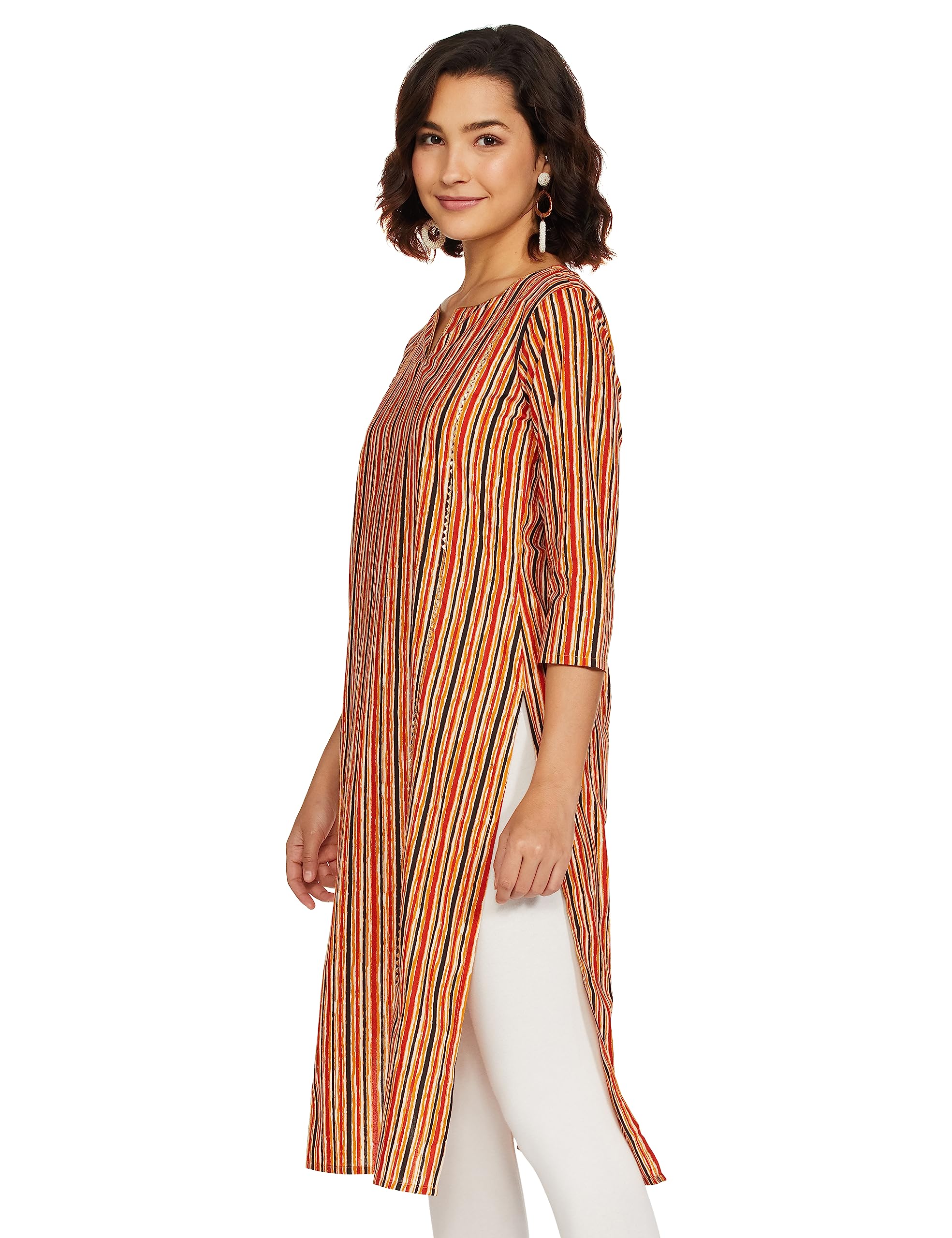 Myx Women's Cotton Kurta - Multi-Coloured - Image 3