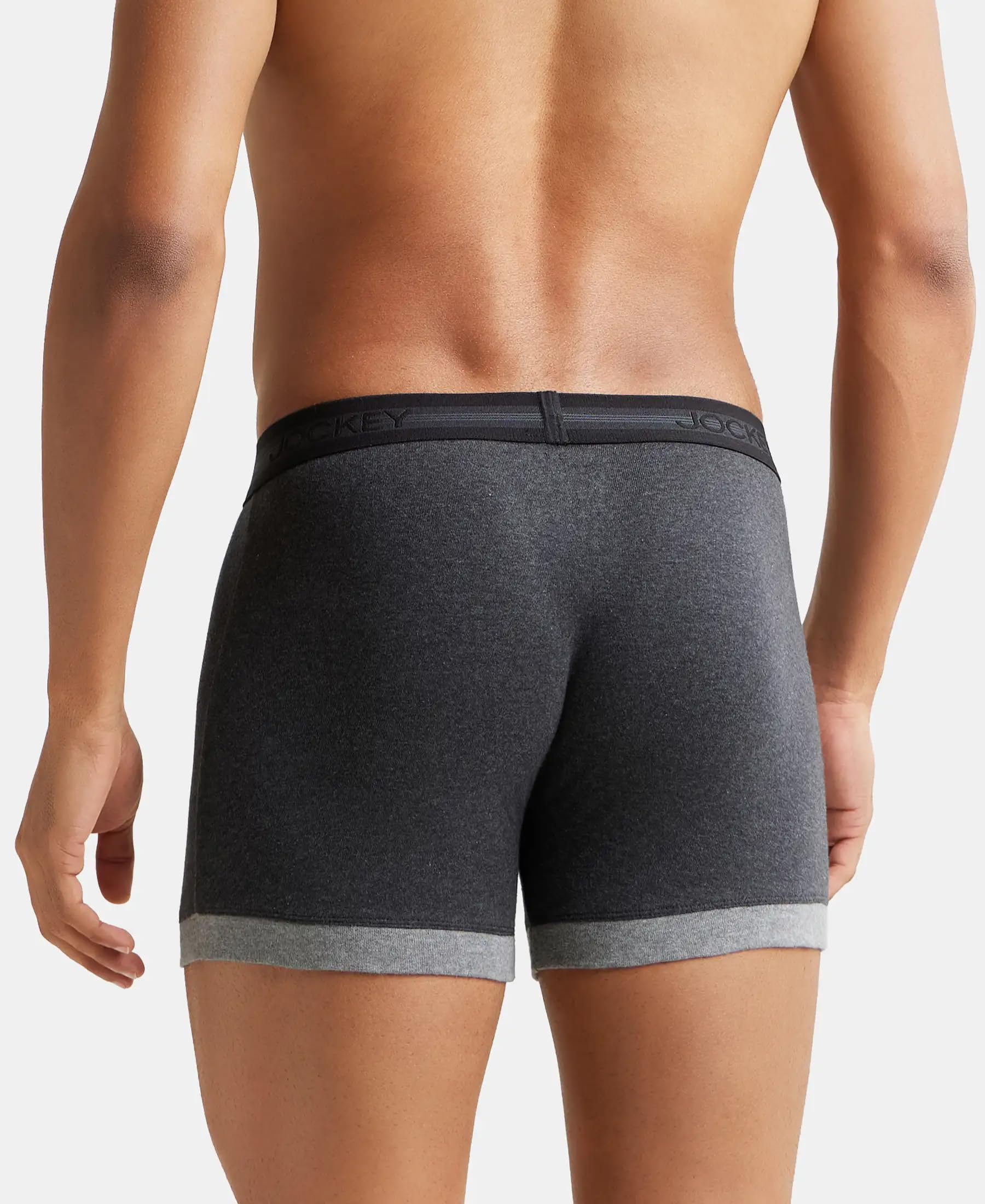 Jockey Men's Cotton Rib Solid Boxer Brief - Image 4