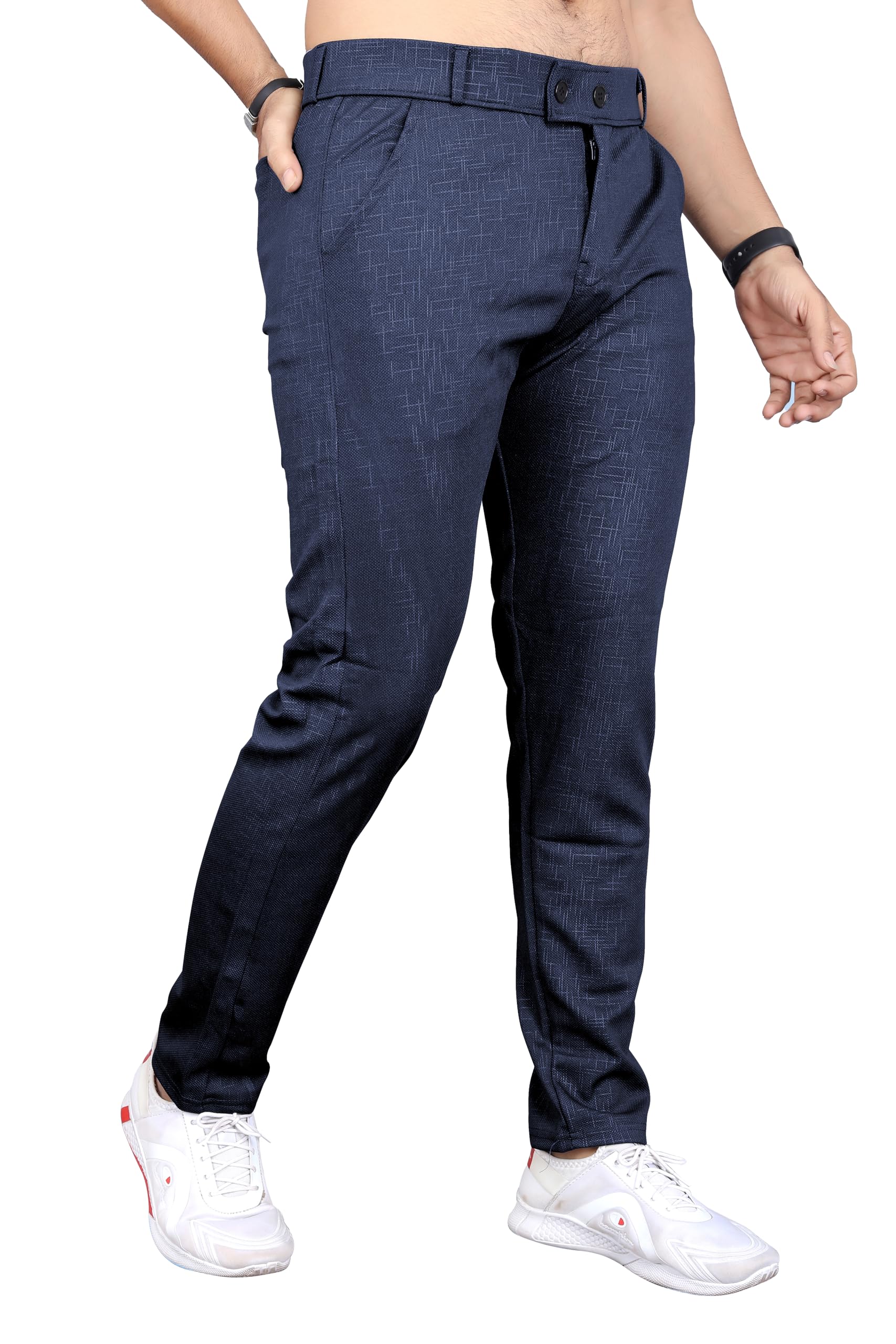 Mehrang Men's Casual Trousers - Black - Image 2