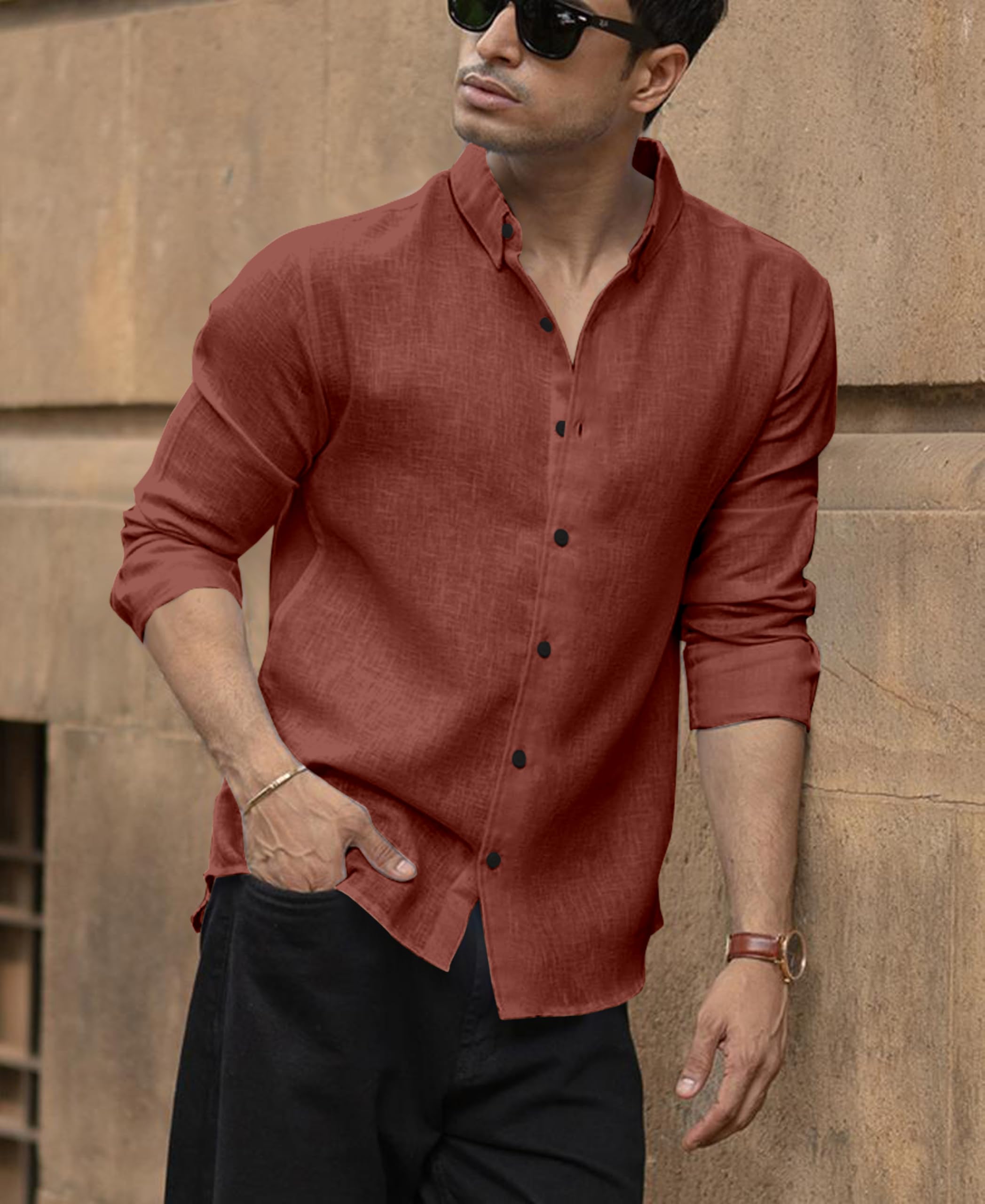 NexaFlair Men Linen Cotton Shirt - Image 4