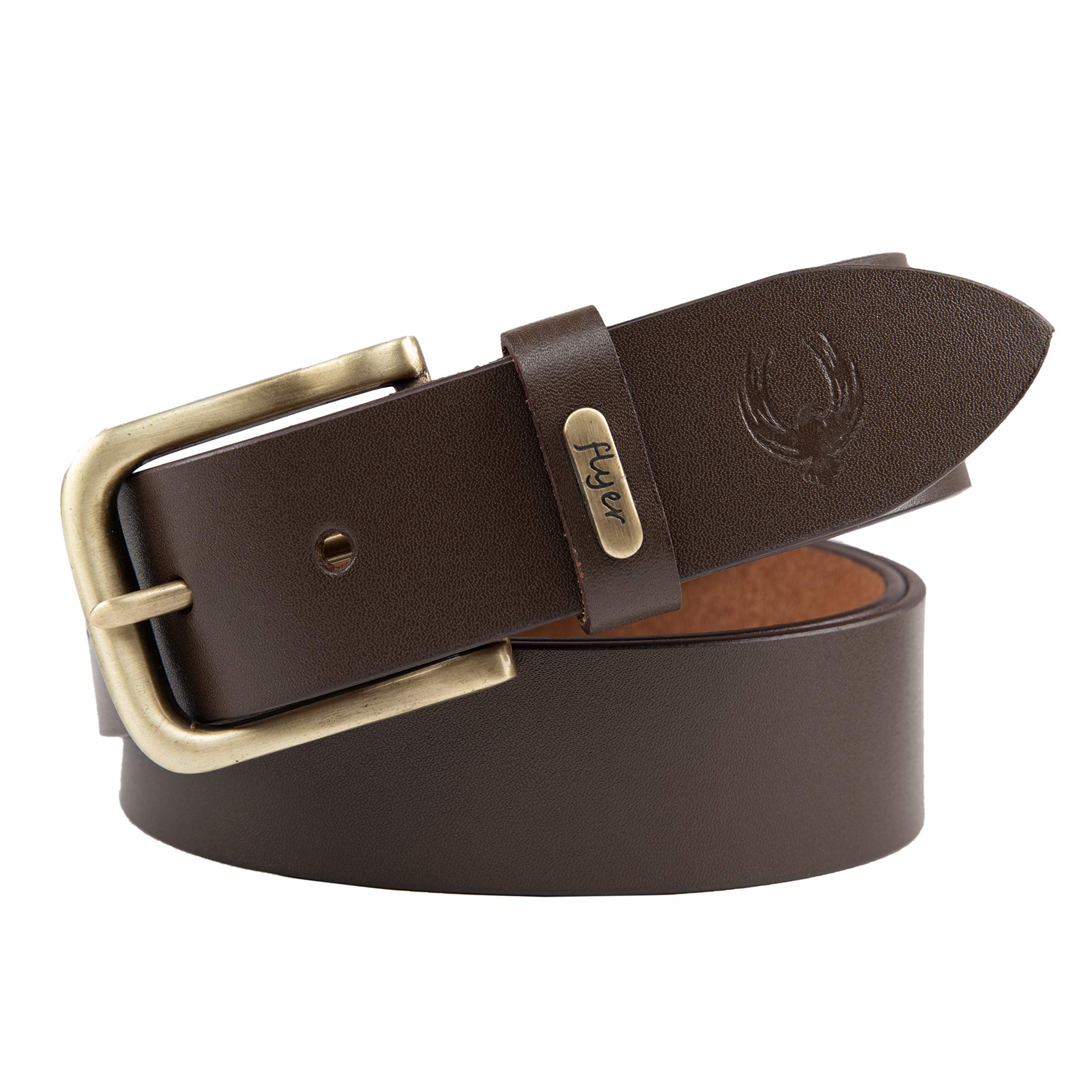 Flyer Men's Brown Leather Belt