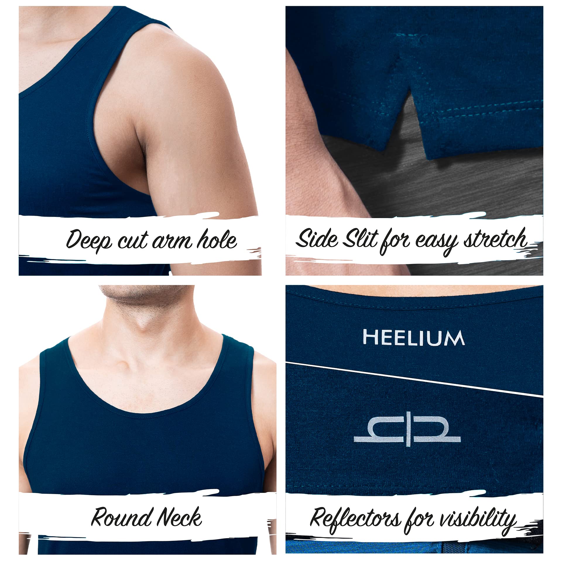 HEELIUM Men's Bamboo Vest - Multicolor - Image 5