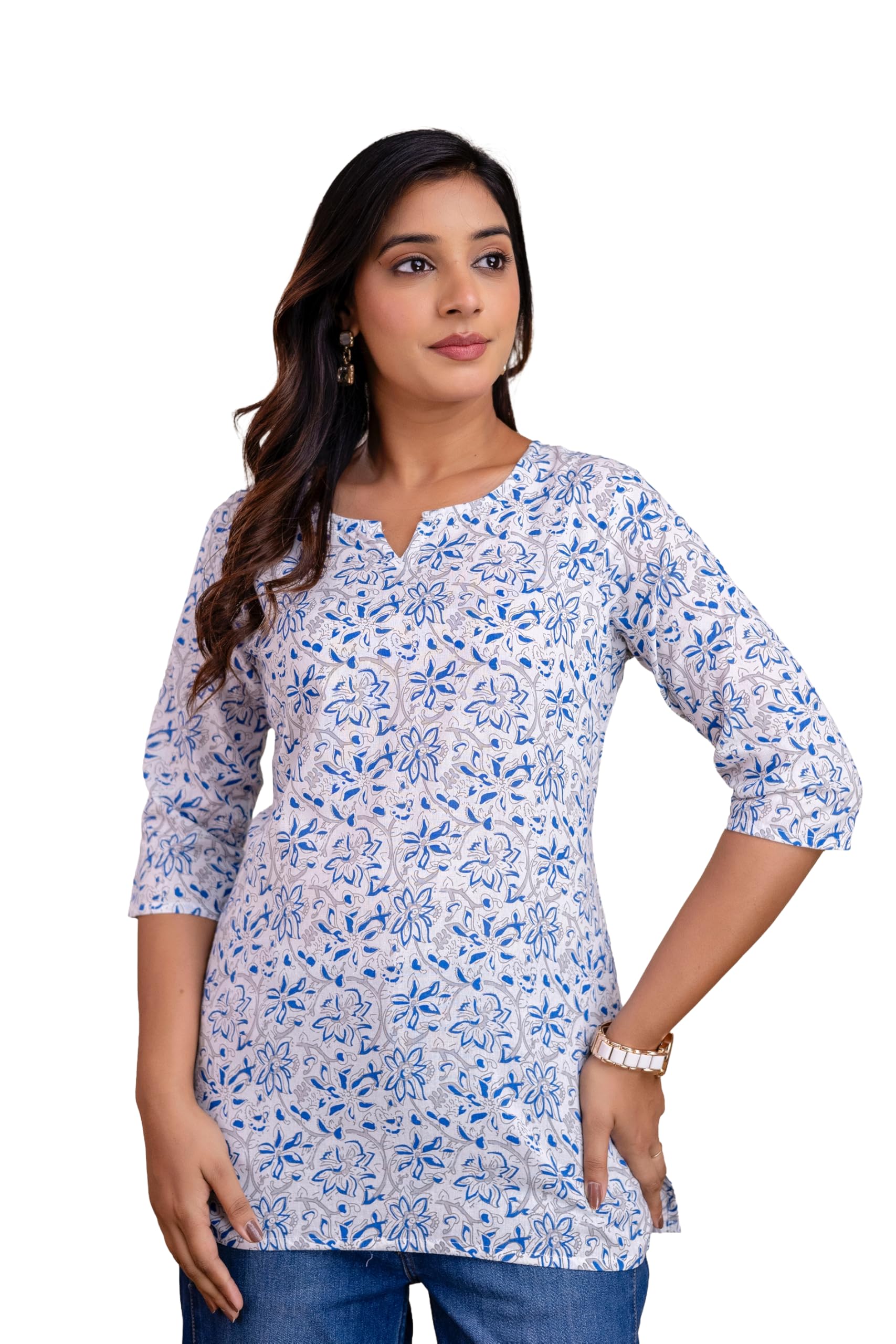 ZANETA Women's Cotton Printed Kurti