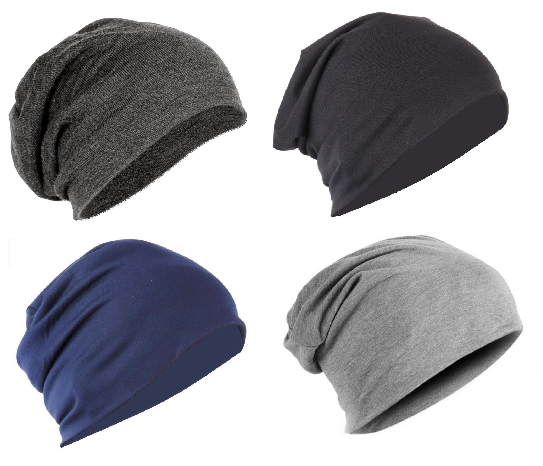 Gajraj Men's Cotton Beanie Caps - Assorted Colors