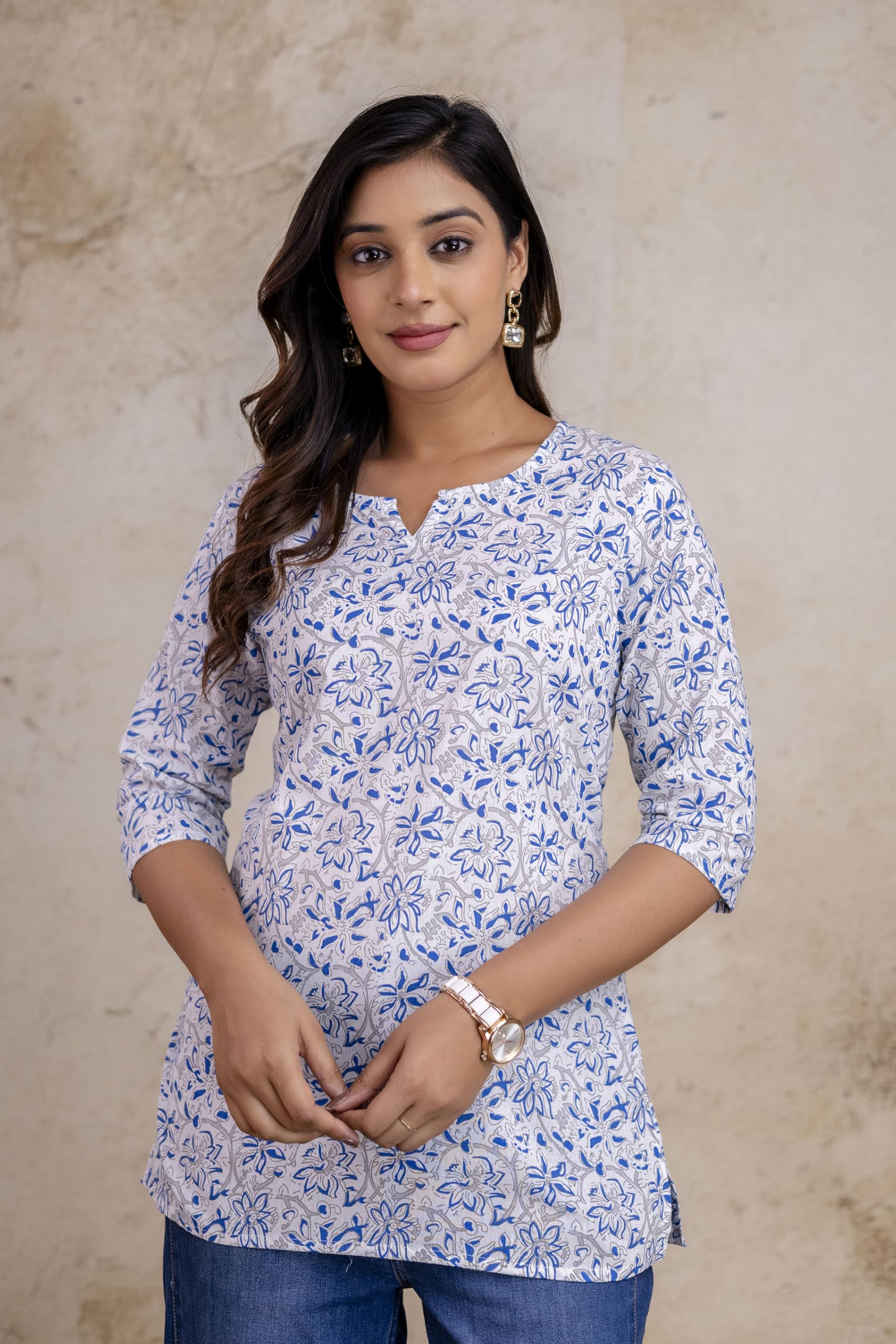 ZANETA Women's Cotton Printed Kurti - Image 5