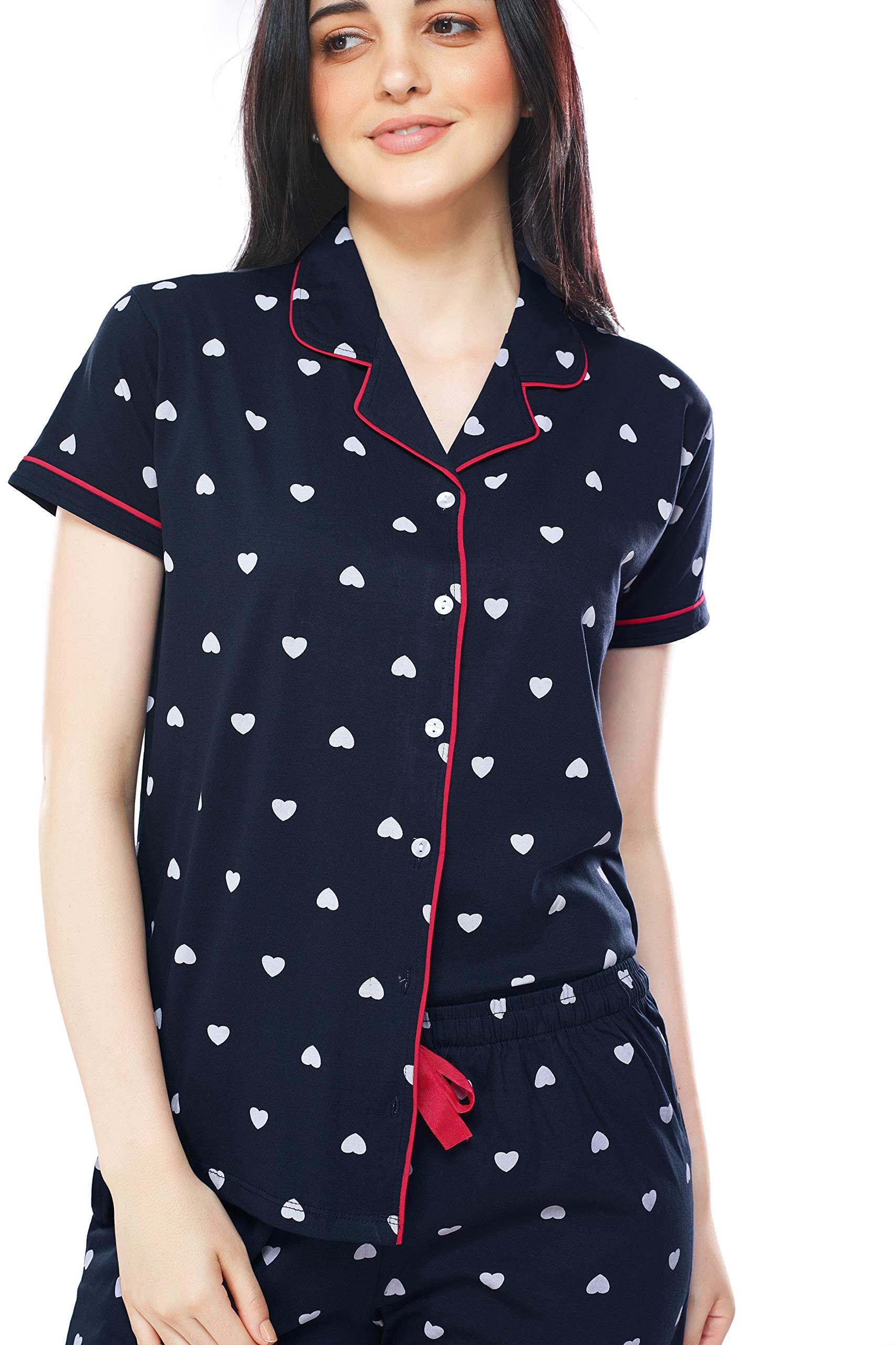 ZEYO Women's Navy Blue Pajama Set - Image 2