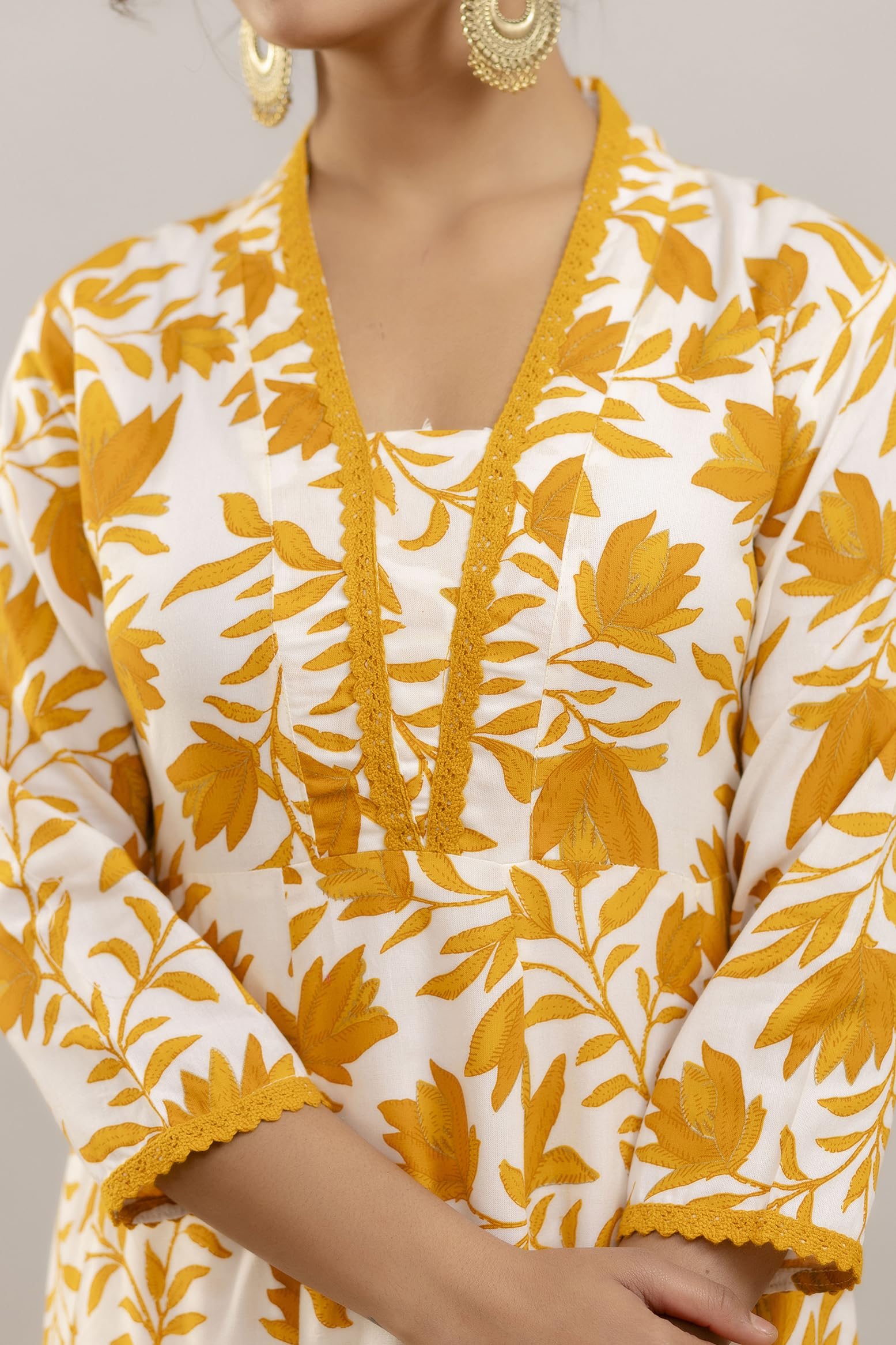 PARTHVI Rayon Printed Anarkali Kurta Set - Image 4