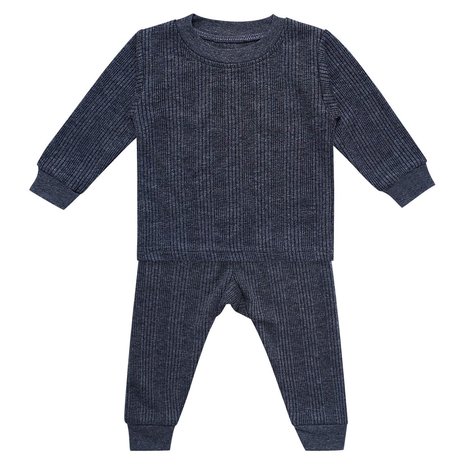Cozy Thermal Top & Pyjama Set for Babies - Soft Cotton - Image 3