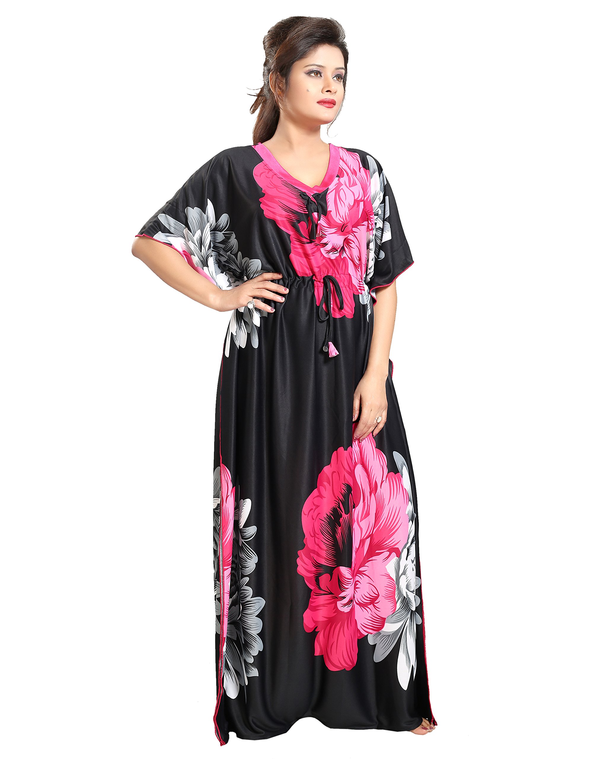 Noty Women's Kaftan Nighty Floral Print - Image 2