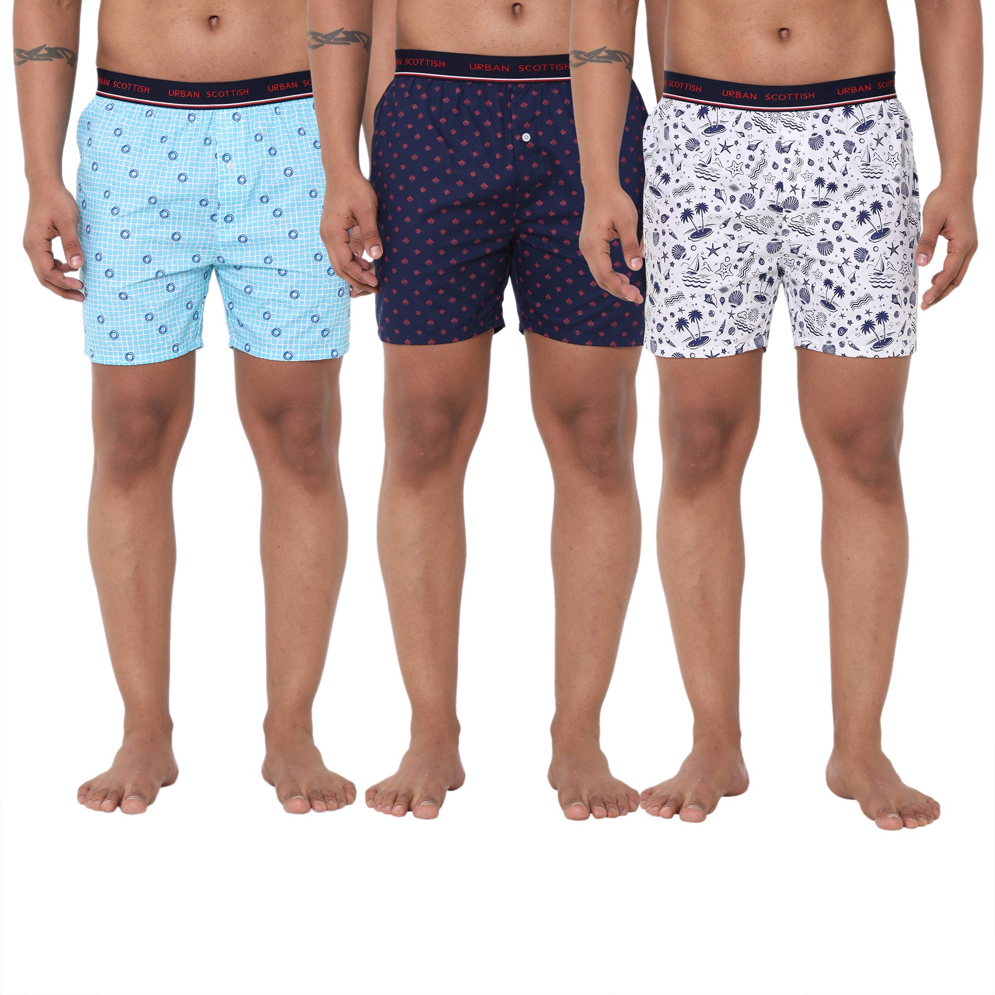 Urban Scottish Men's Cotton Boxers