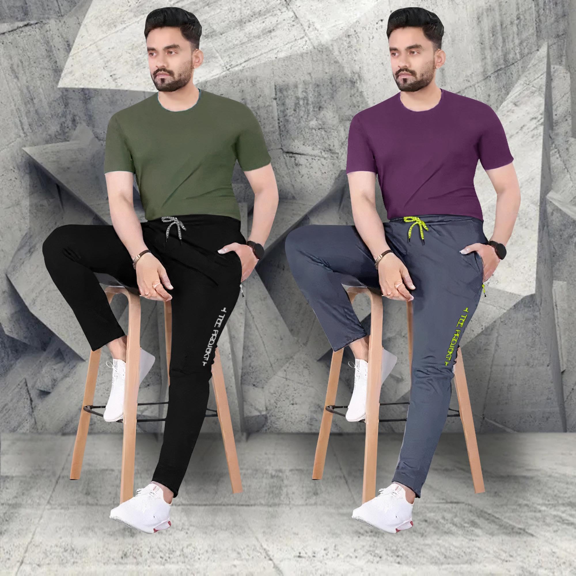 Pinkmint Men Track Pant with Lycra Elastic Jogger - Image 5