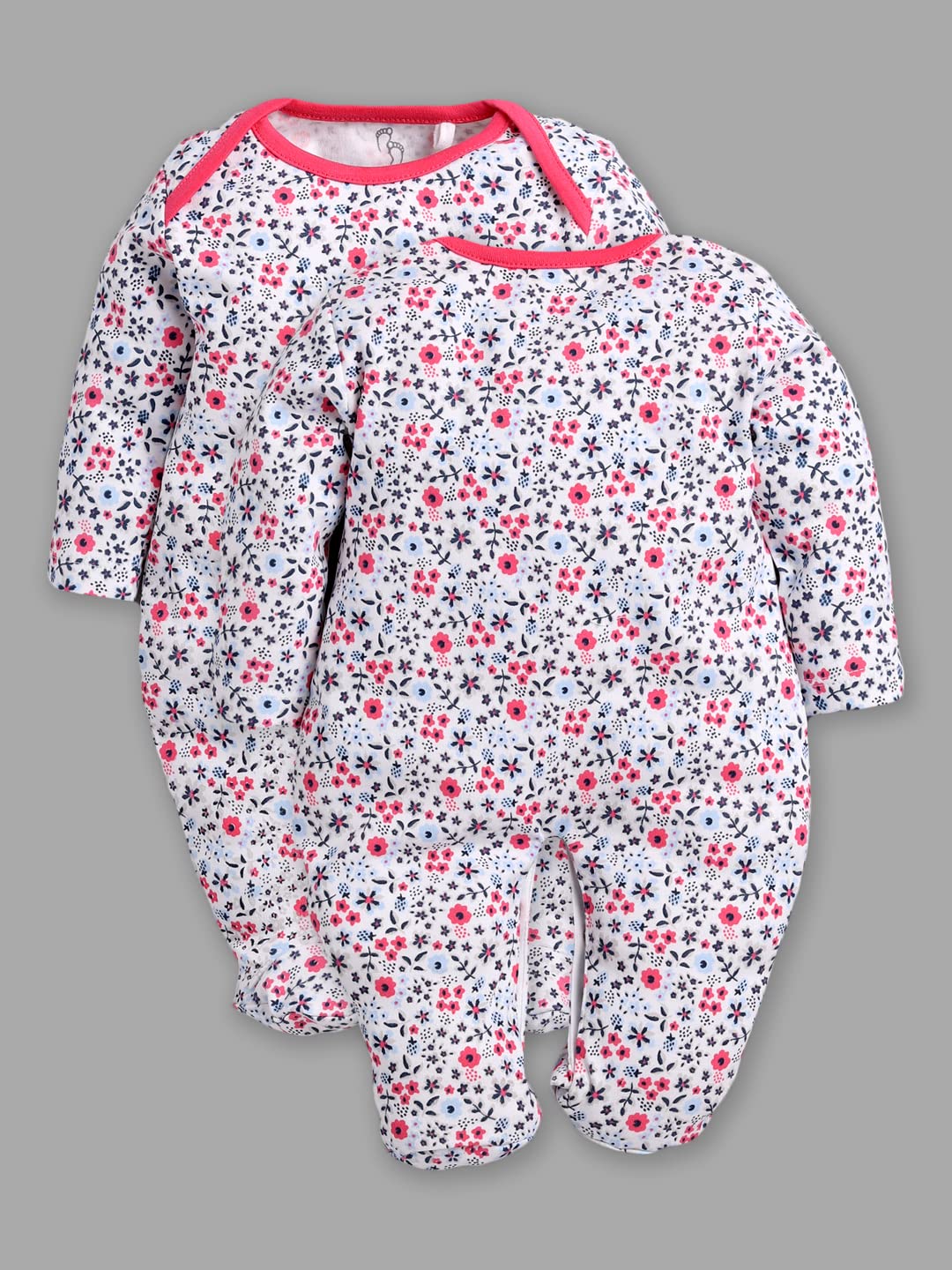 Baby Romper Set for Boys & Girls - Cotton Fushia - Image 4