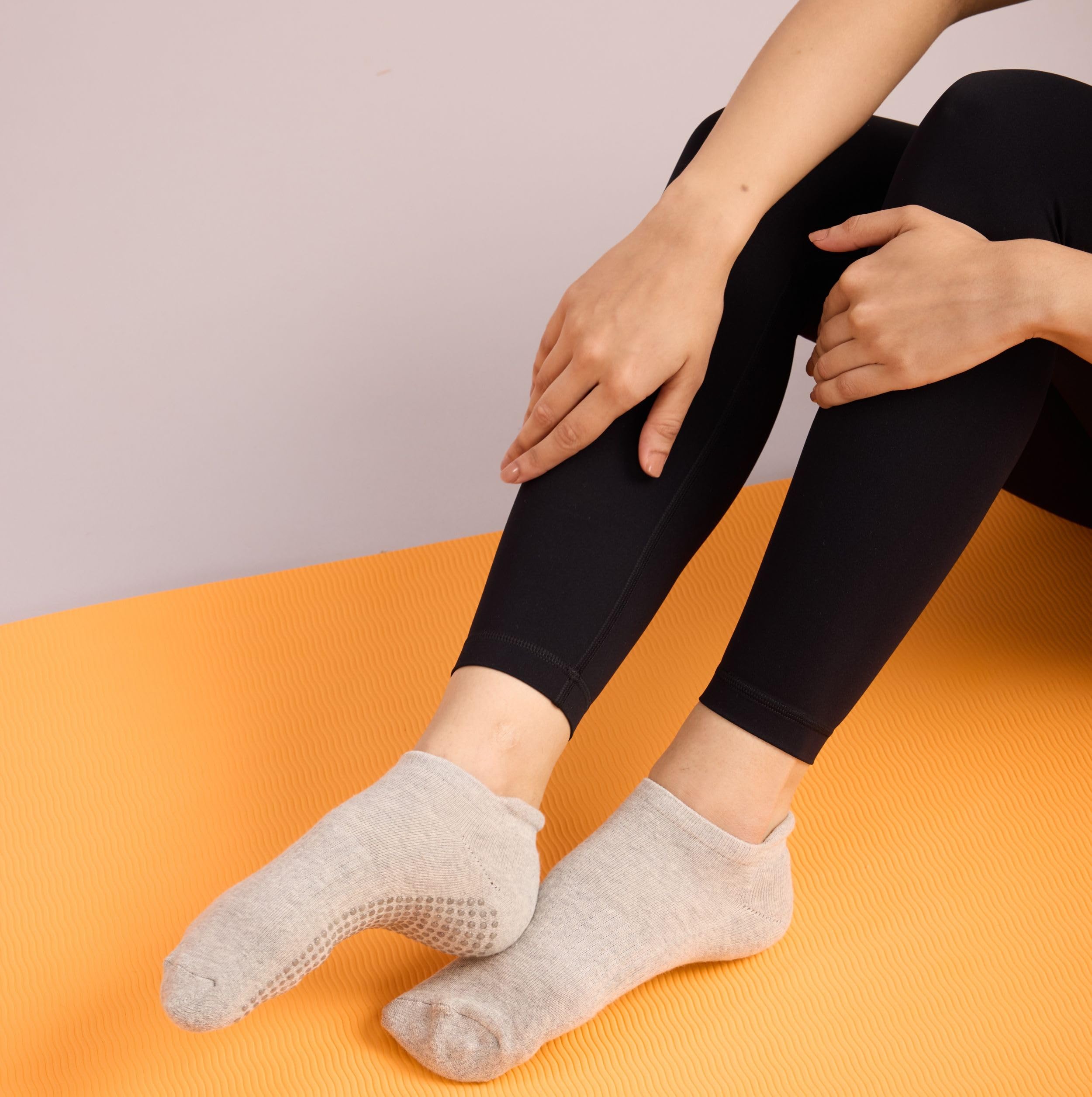 Mint & Oak Grip Casual Socks for Men & Women - Cotton Anti Slip - Image 4