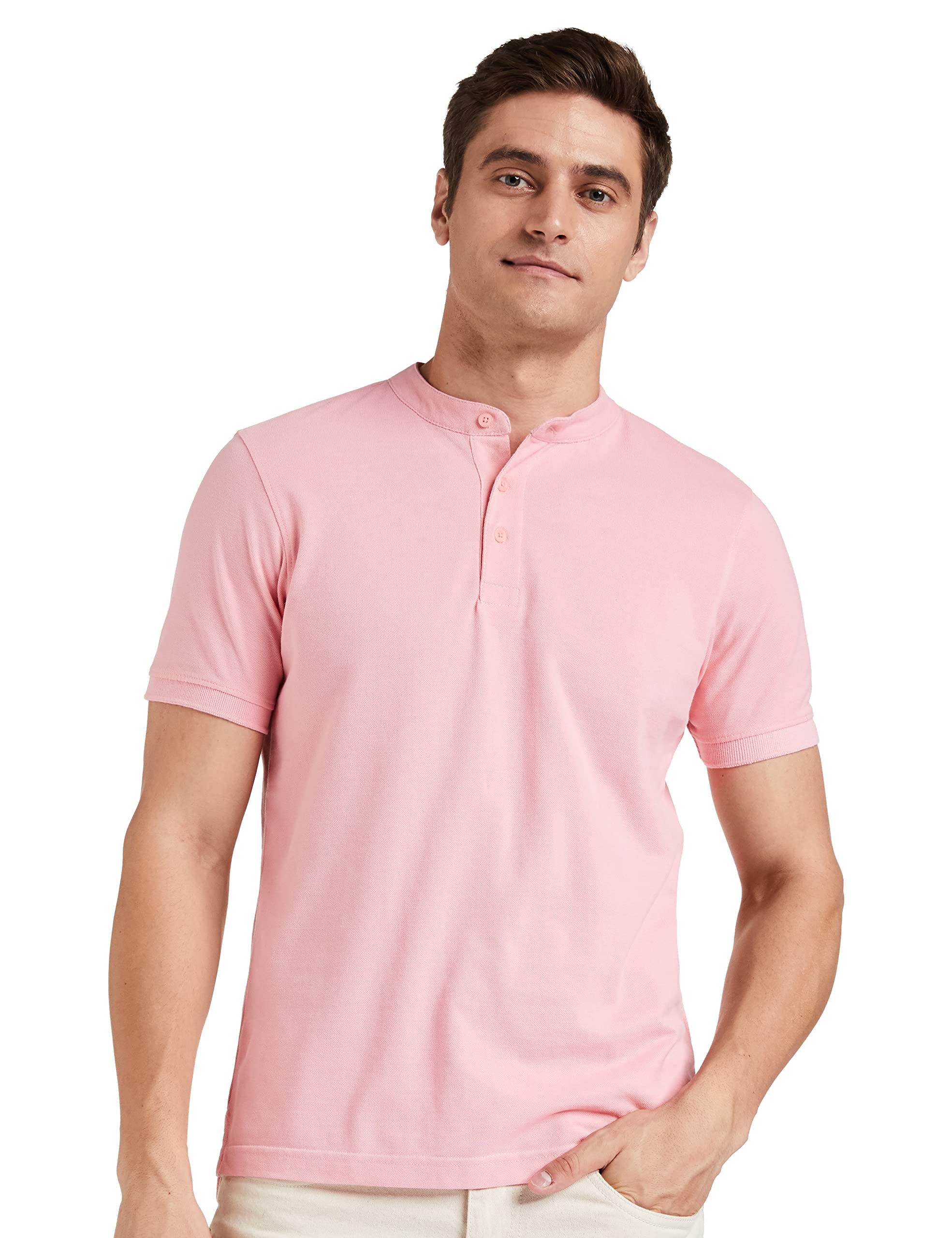 Amazon Men Cotton Rich Polo T Shirt