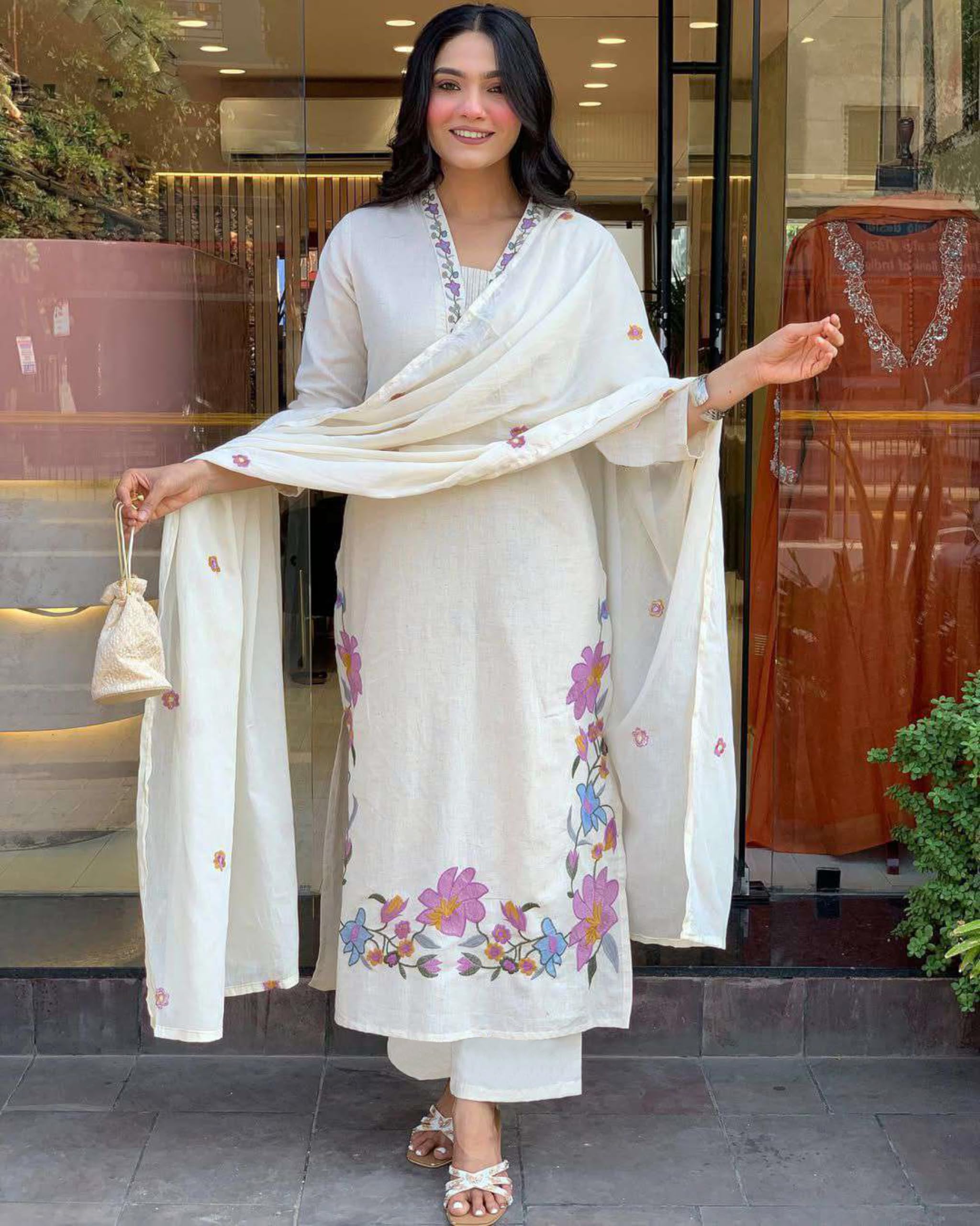 GoSriKi Women's Rayon Viscose Embroidery Kurta - Image 5