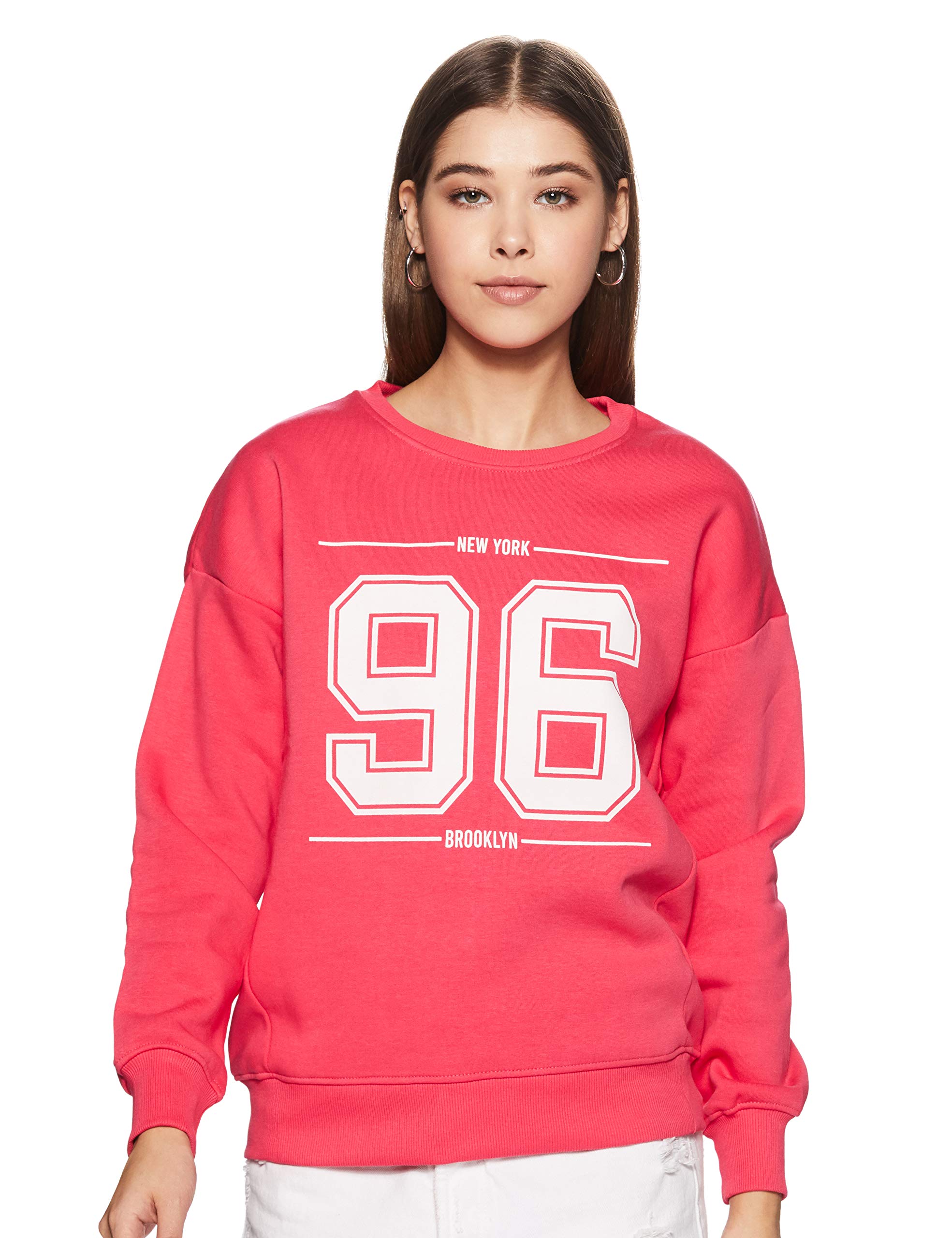 Amazon Women's Placement Print Sweatshirt - Candy