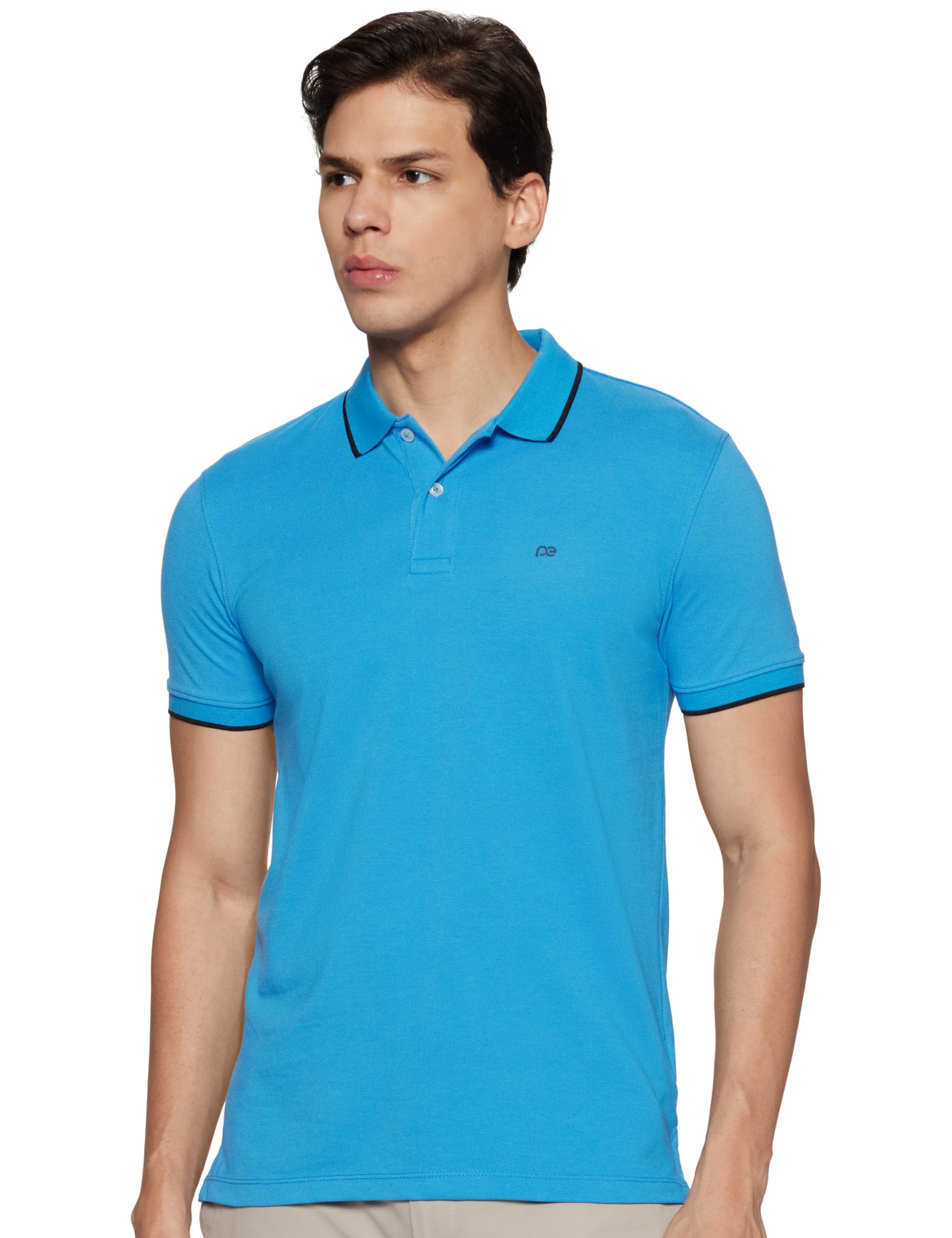 Peter England Men's Polo T-Shirt - Blue
