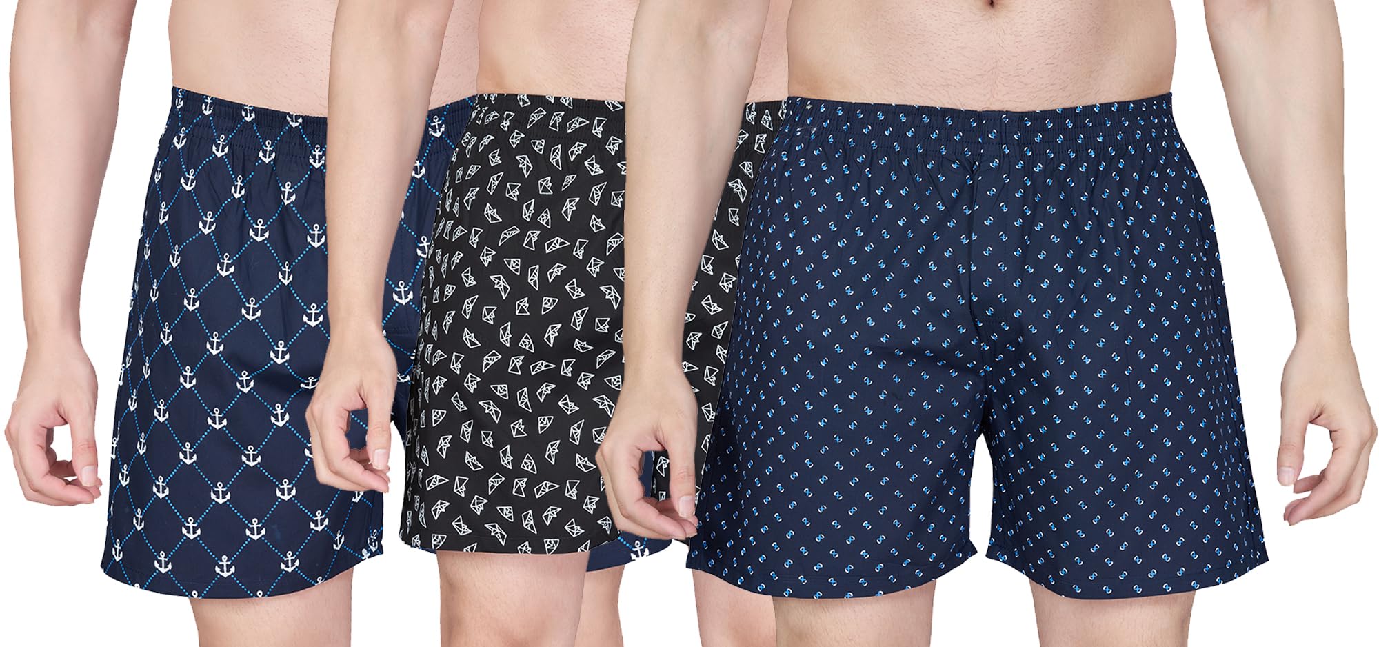 Nermosa Cotton Printed Shorts for Men