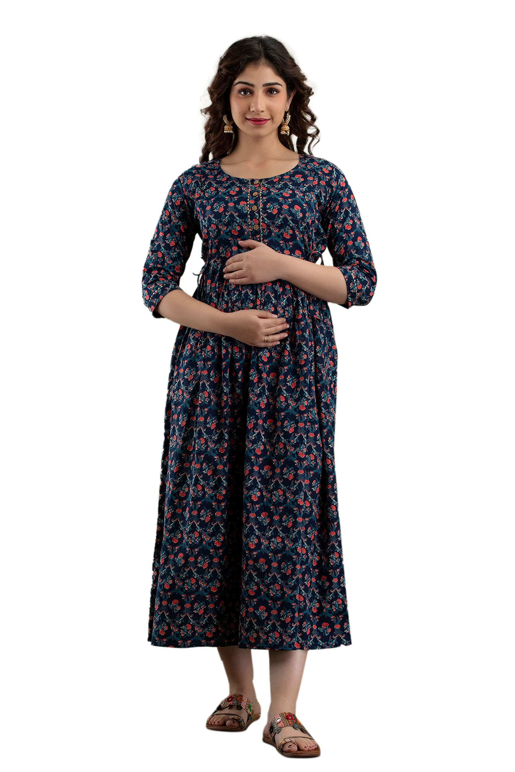 HRK VENOM Women's Maternity Gown - Pure Cotton