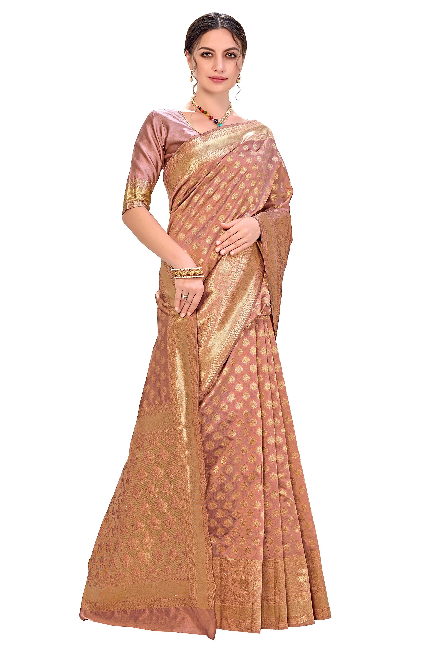 Glory Copper Kanjivaram Silk Saree - Image 4
