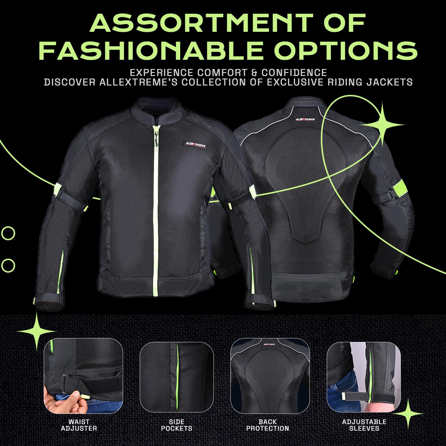 Allextreme TRIPPER Bike Riding Jacket Windproof - Image 4