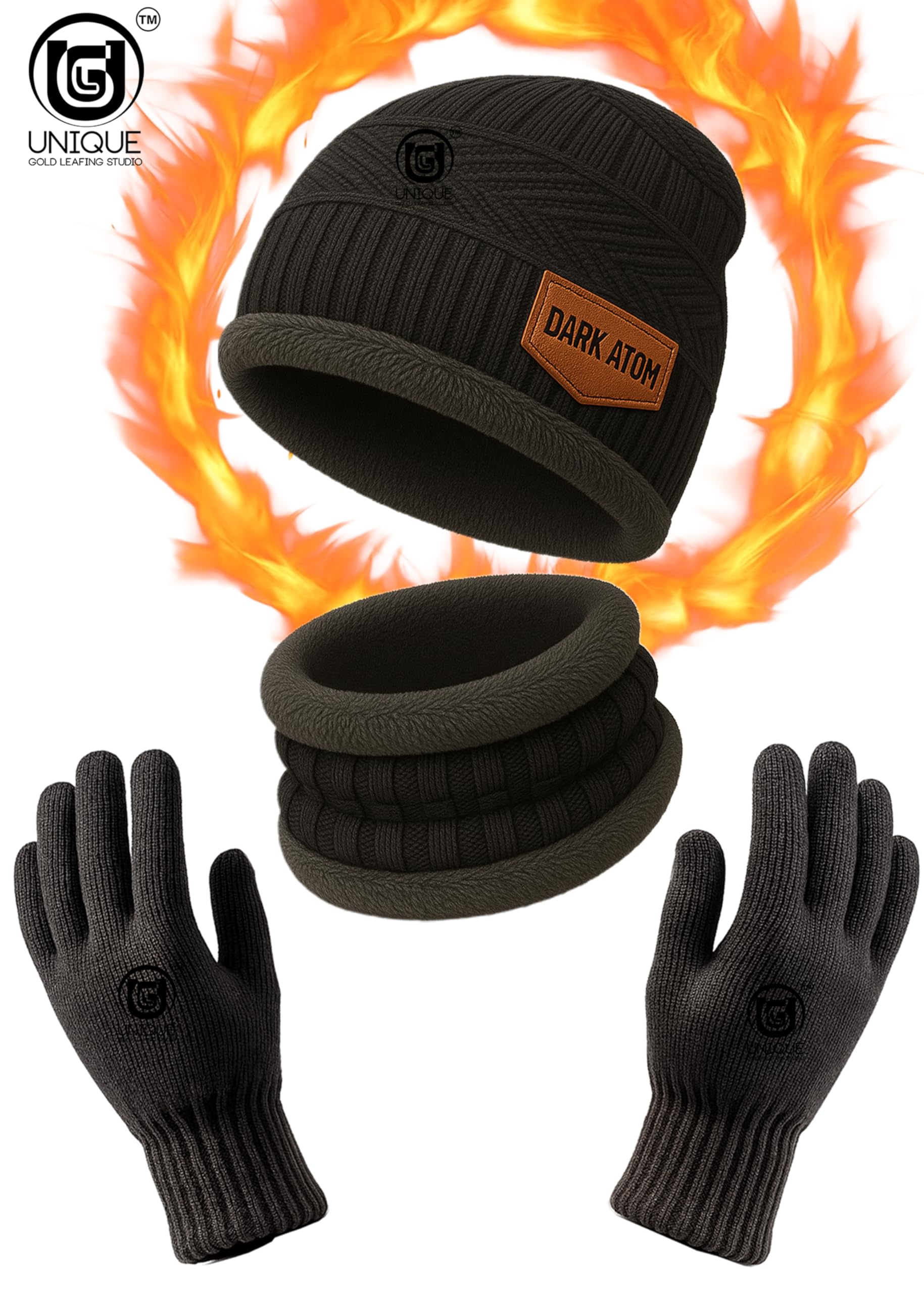 UGLS Wool Winter Cap Set for Men & Women - Image 5